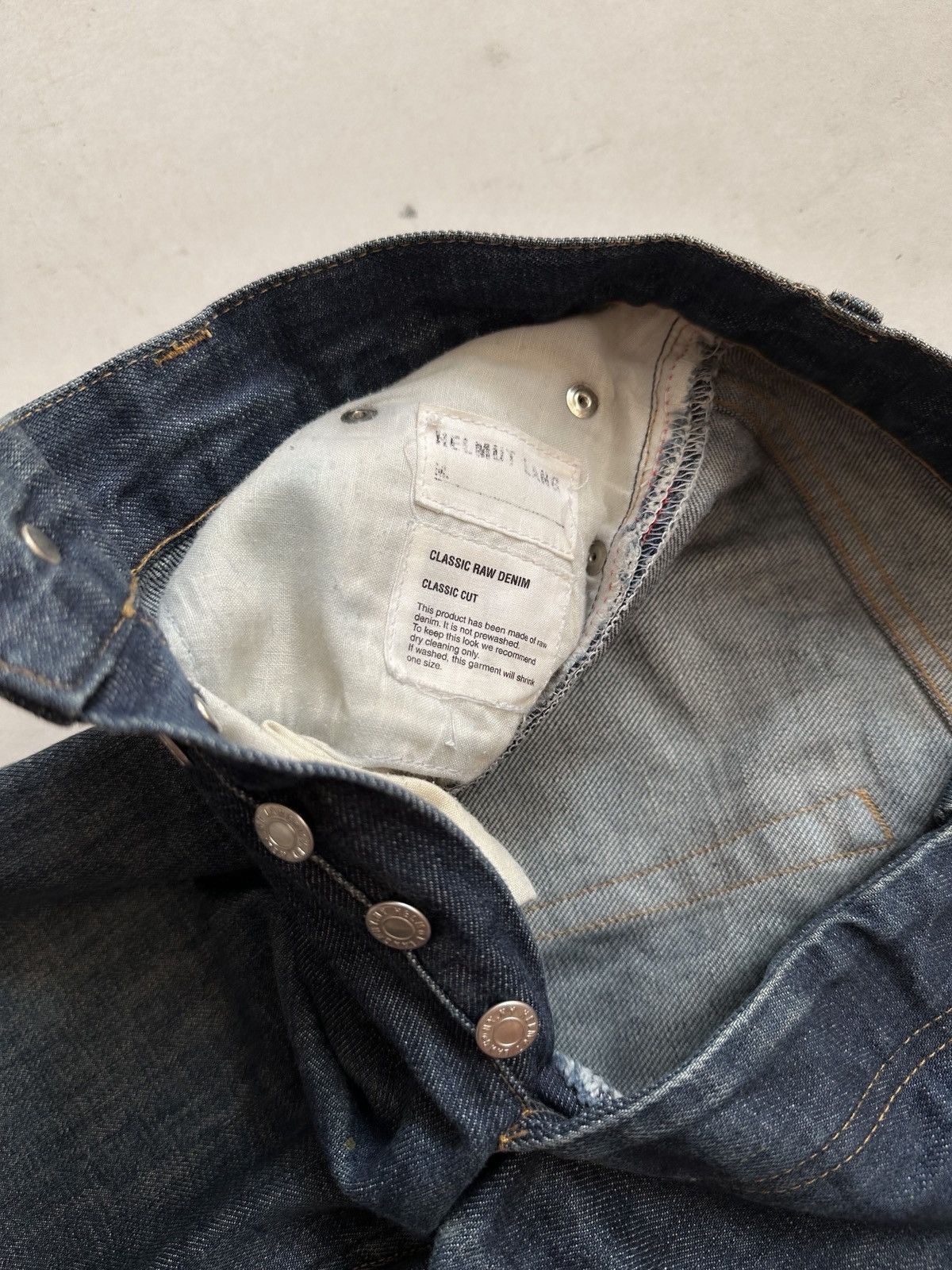 Helmut Lang Helmut lang classis cut raw denim Size US 29 - 5 Thumbnail