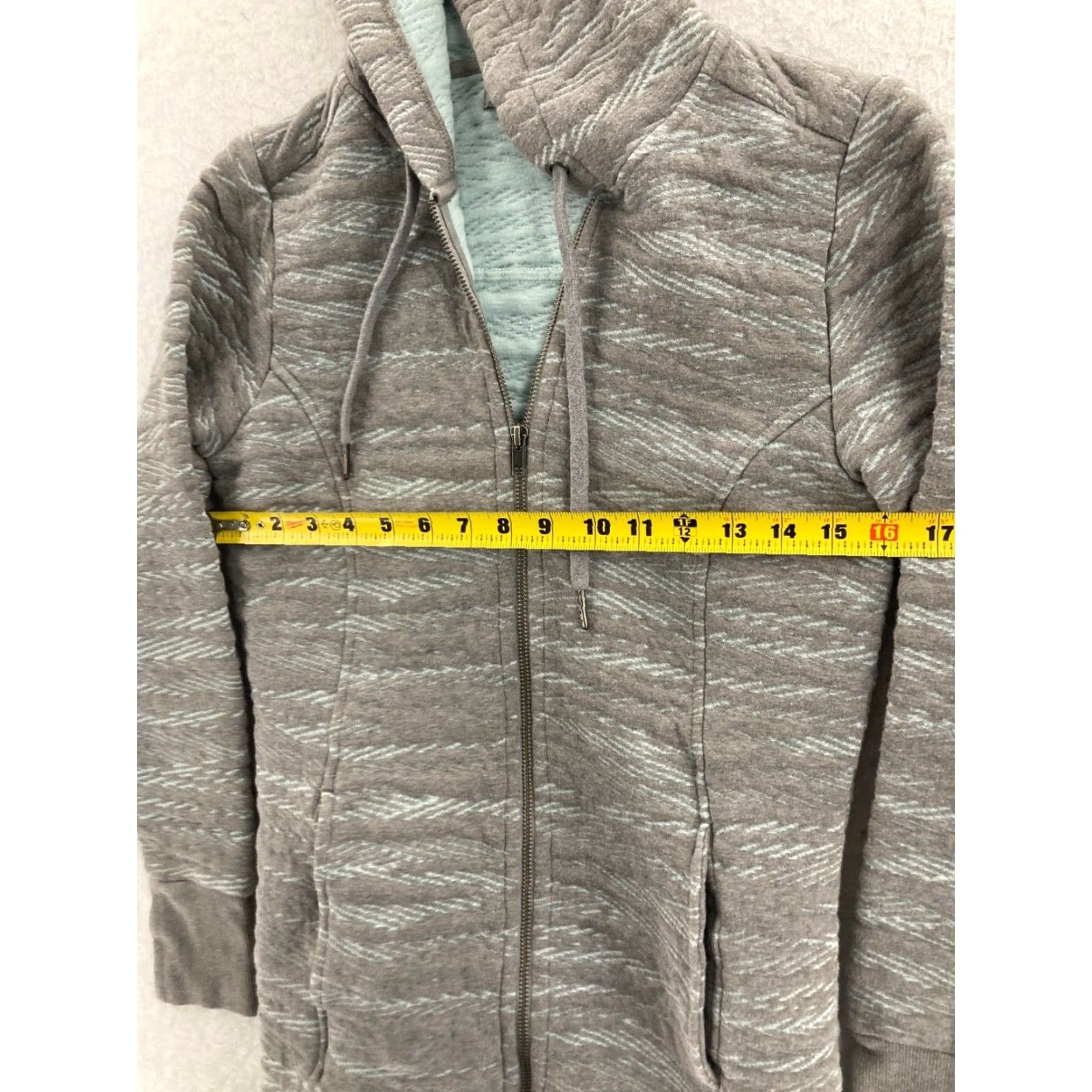 Prana prAna Women's Gray Full Zip Fleece Hoodie Long Sleeve Small Outdoor Activewear Size S / US 4 / IT 40 - 2 Thumbnail