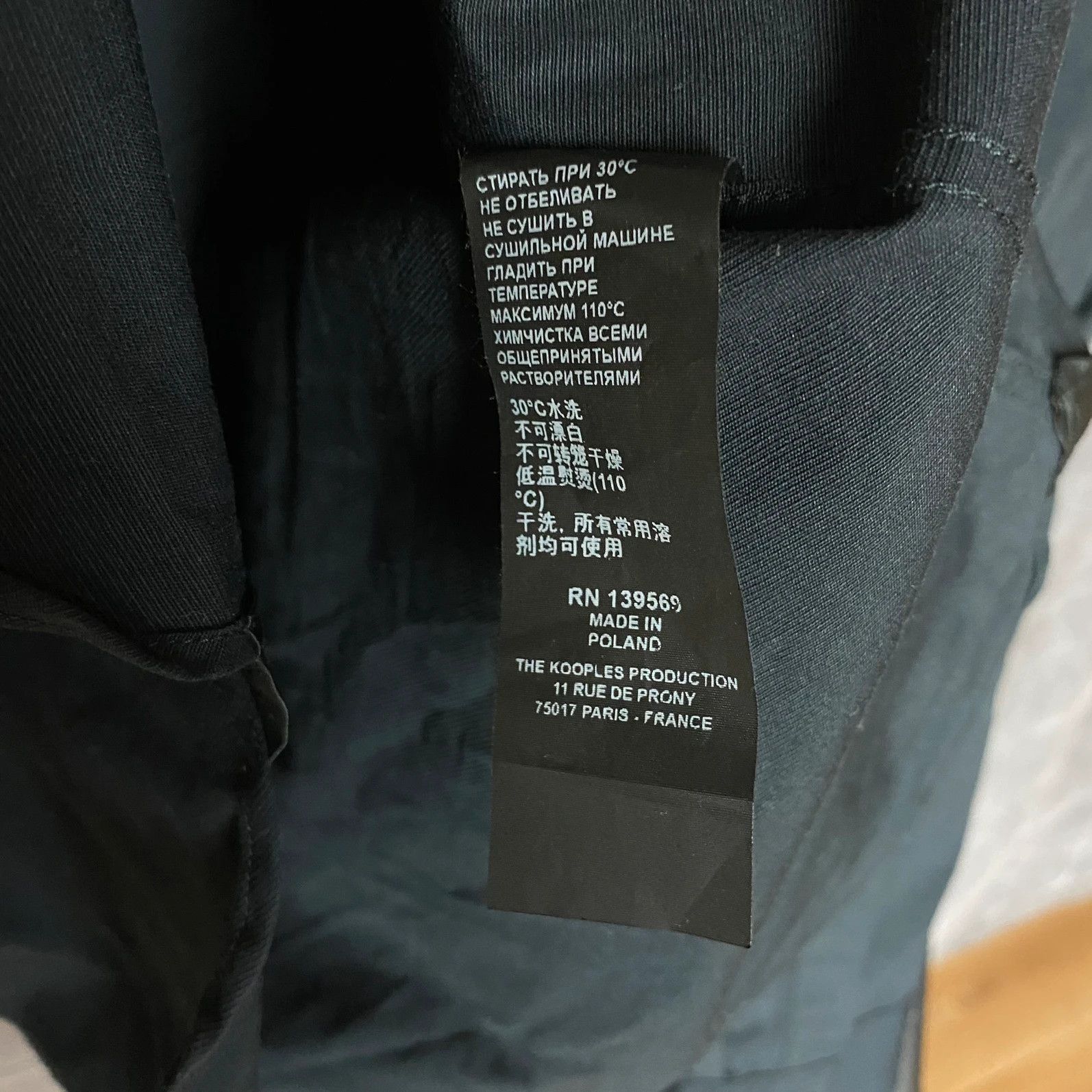 Designer × The Kooples The Kooples black with metal skulls Made in Poland Size US M / EU 48-50 / 2 - 8 Thumbnail