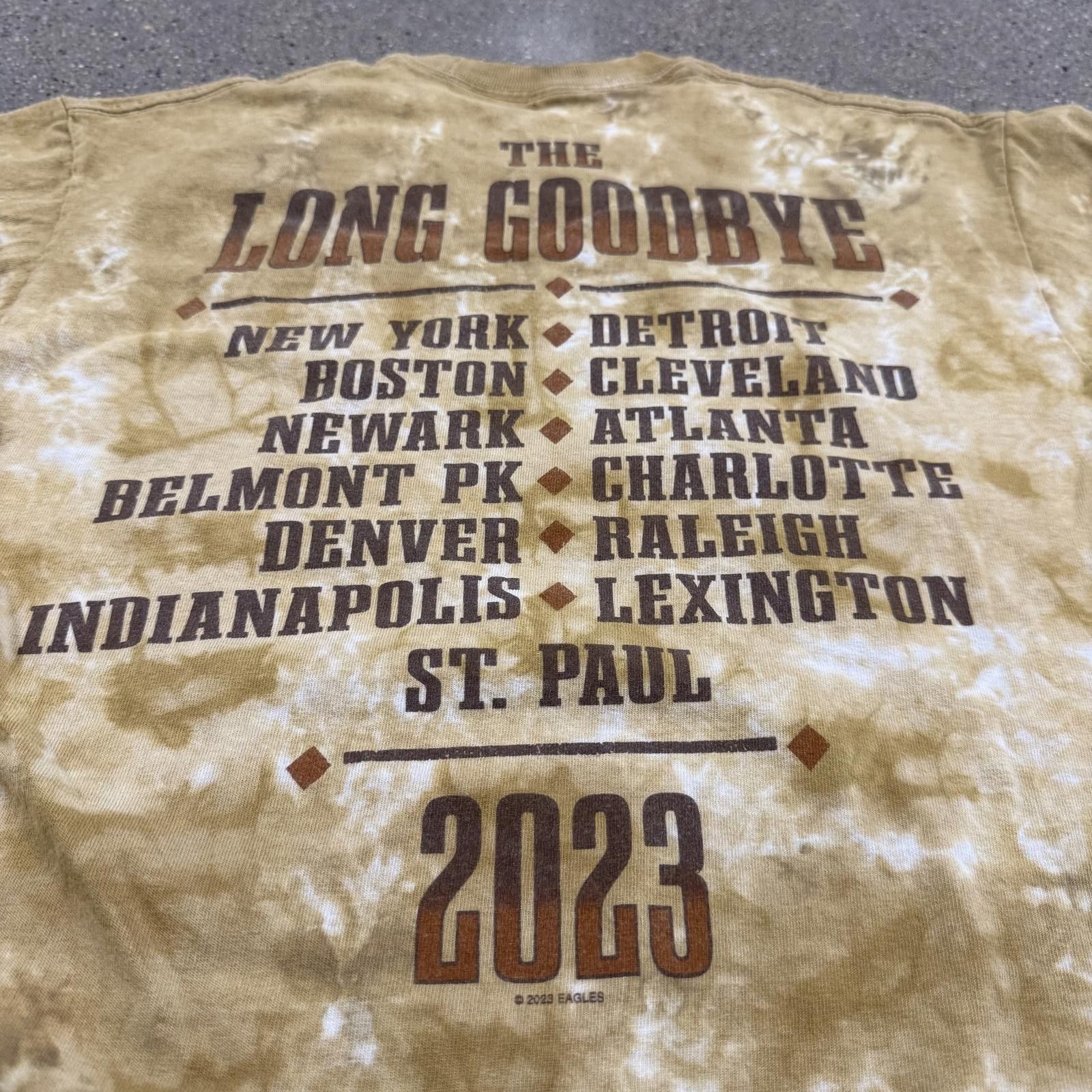 Liquid Blue Eagles Long Goodbye 2023 Tour Merch T-Shirt Tie-Dye M Size US M / EU 48-50 / 2 - 8 Thumbnail