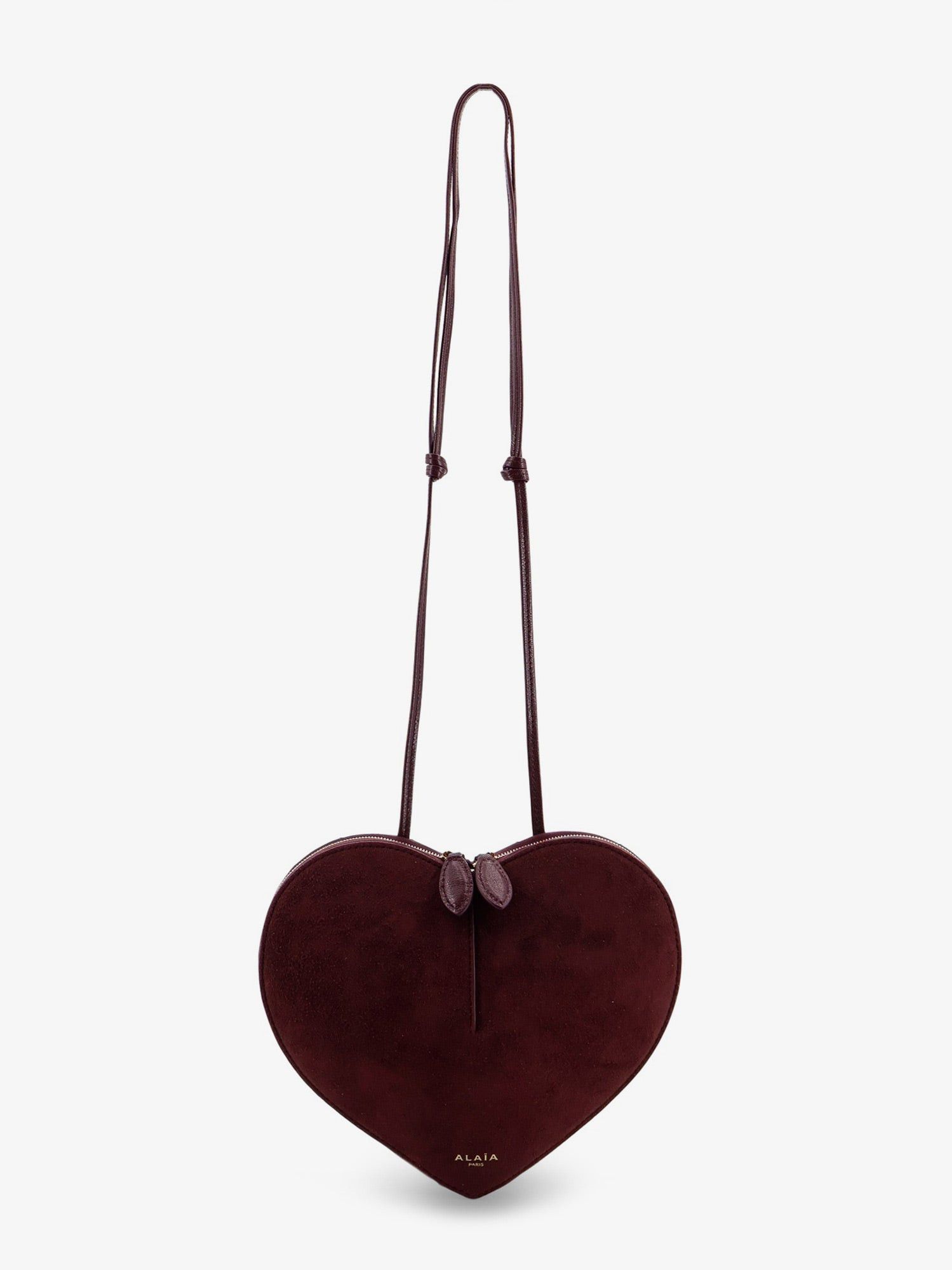 Alaia Le Coeur Suede And Leather Shoulder Bag, Women's