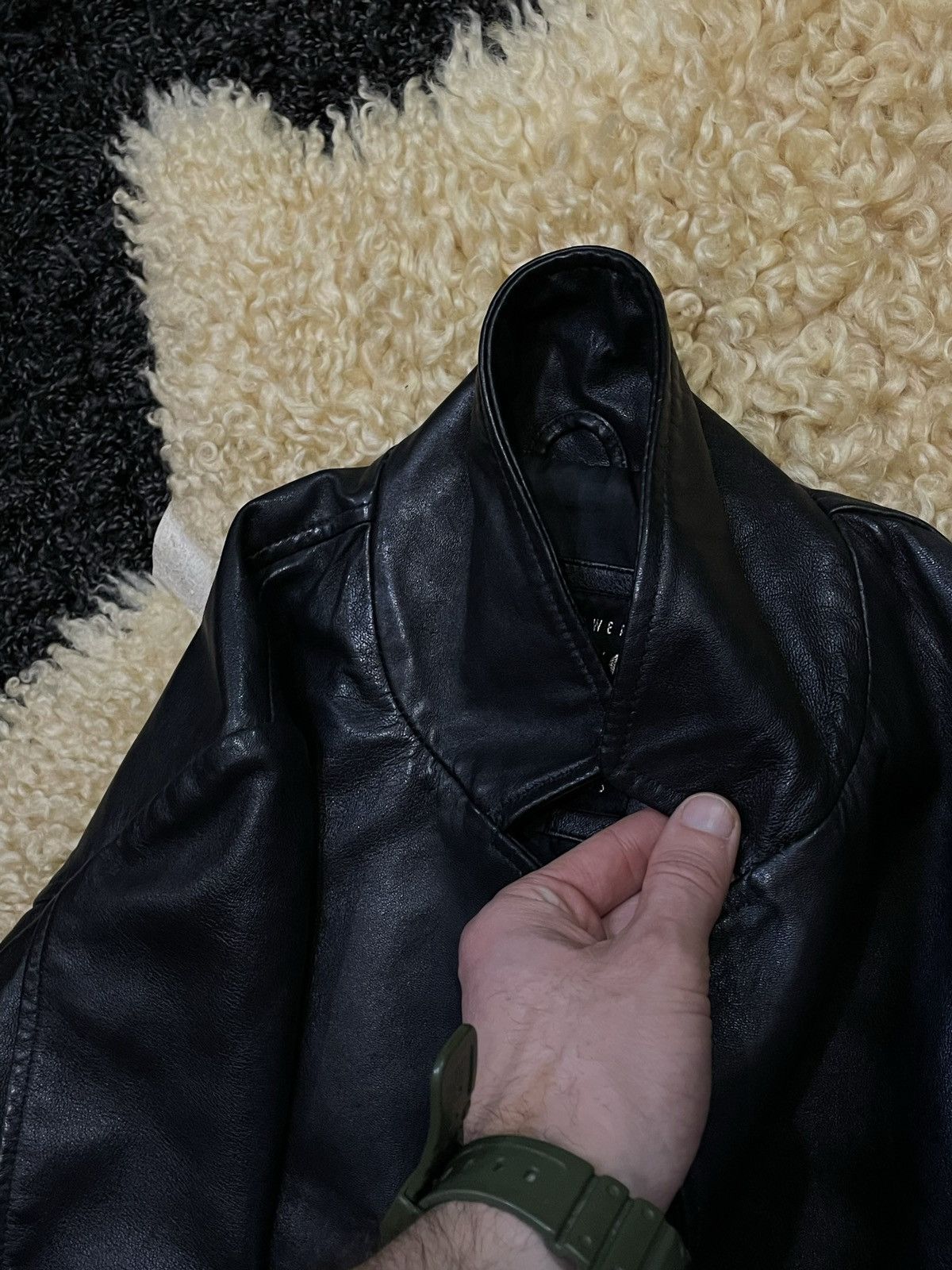 Gypsy Vintage Archive Gipsy leather coat blazer Jacket YK2 Size L / US 10 / IT 46 - 4 Thumbnail
