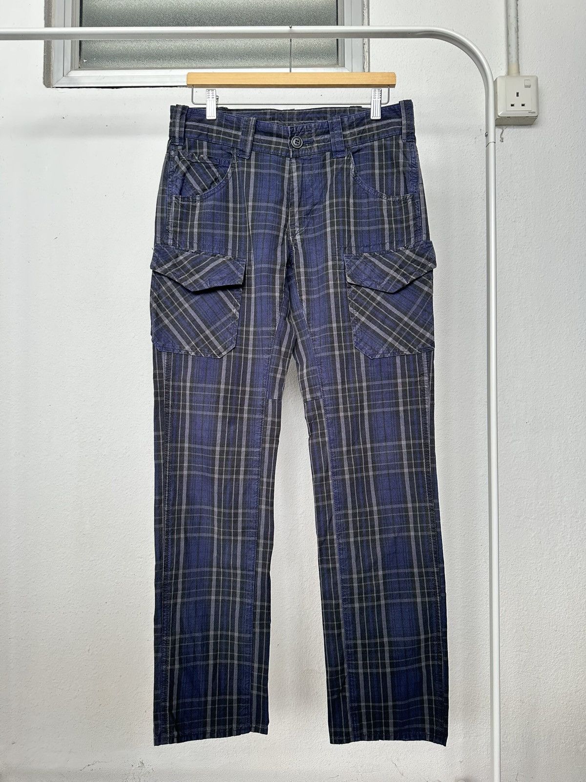 KOJIMA GENES 00's Bartack Japan Kojima Made cargo plaid pant Size US 32 / EU 48 - 8 Thumbnail