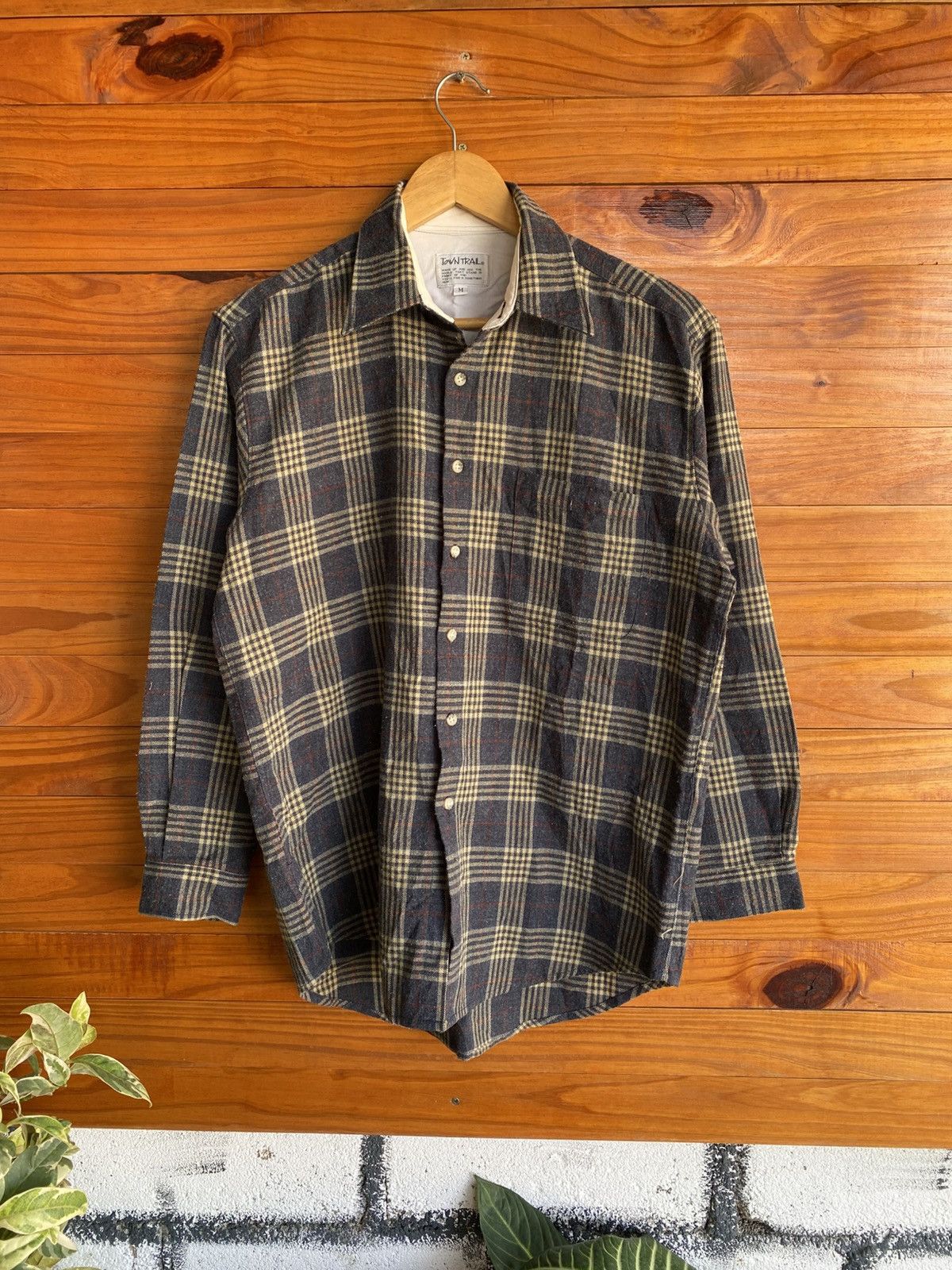 Vintage Vintage Town Trail Plaid Flannel Shirt Casual Workwear Size US M / EU 48-50 / 2 - 3 Thumbnail