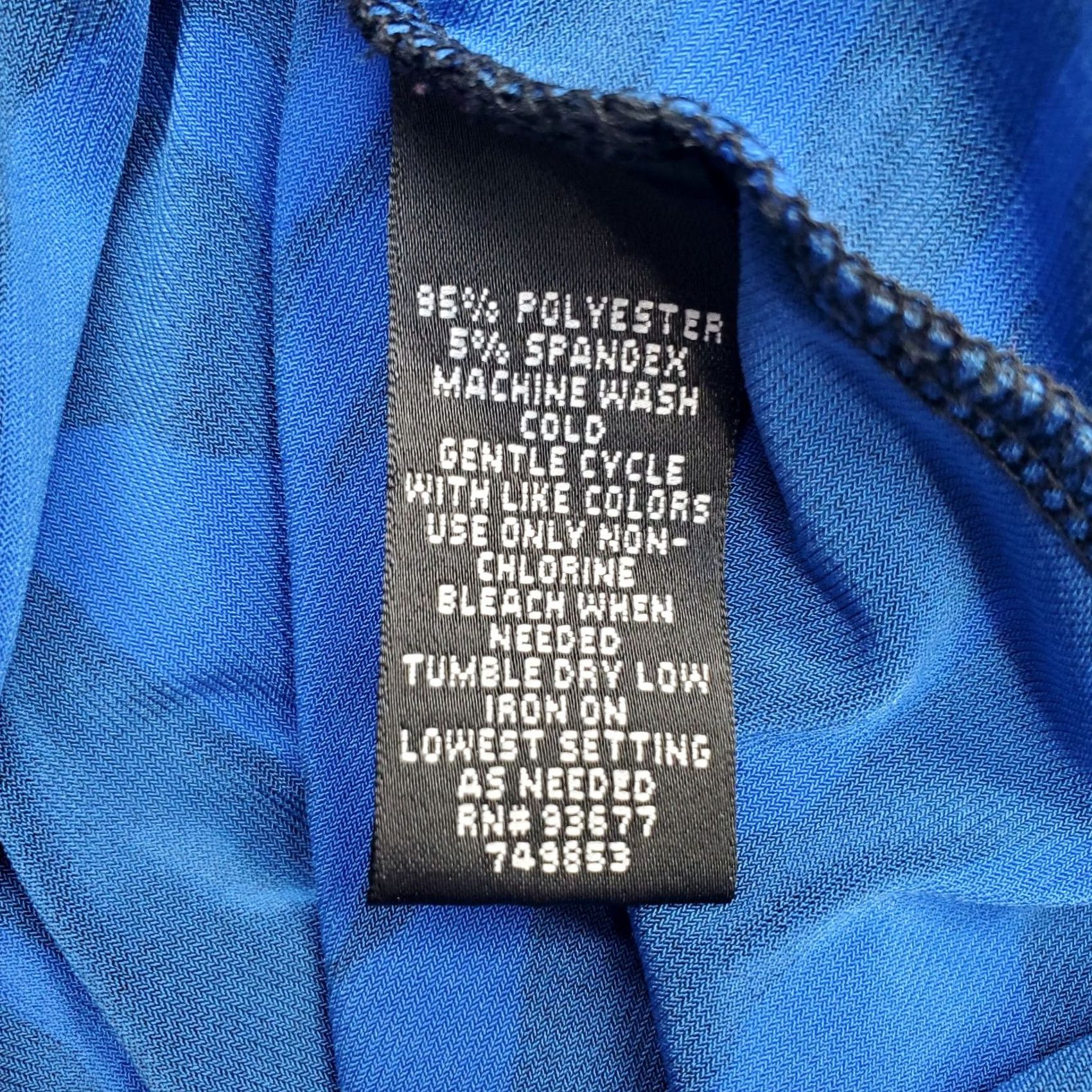Nicole Miller Nicole Miller Wrap Dress Women S Blue Black Zebra Print Stretch Tie Waist V-Neck Size S / US 4 / IT 40 - 8 Thumbnail