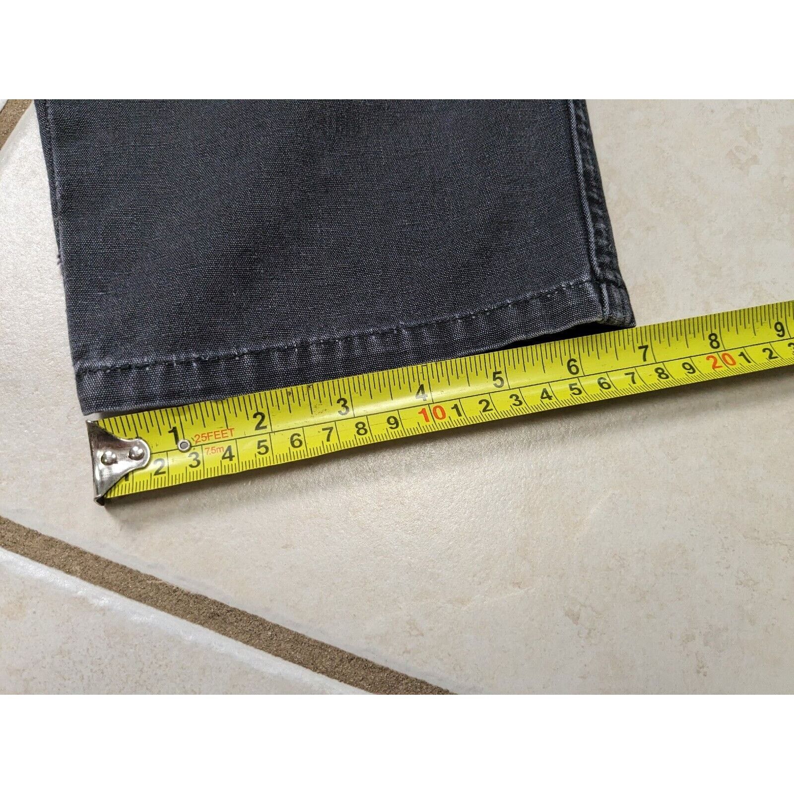 Other Vtg Men Zeppelin 30x28 Black Cargo Pocket Pants Tapered Leg Size US 30 / EU 46 - 9 Thumbnail