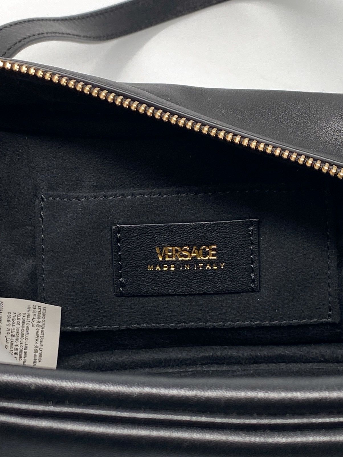 Versace Versace Versace Tag Zip Leather Shoulder Bag Size ONE SIZE - 15 Thumbnail