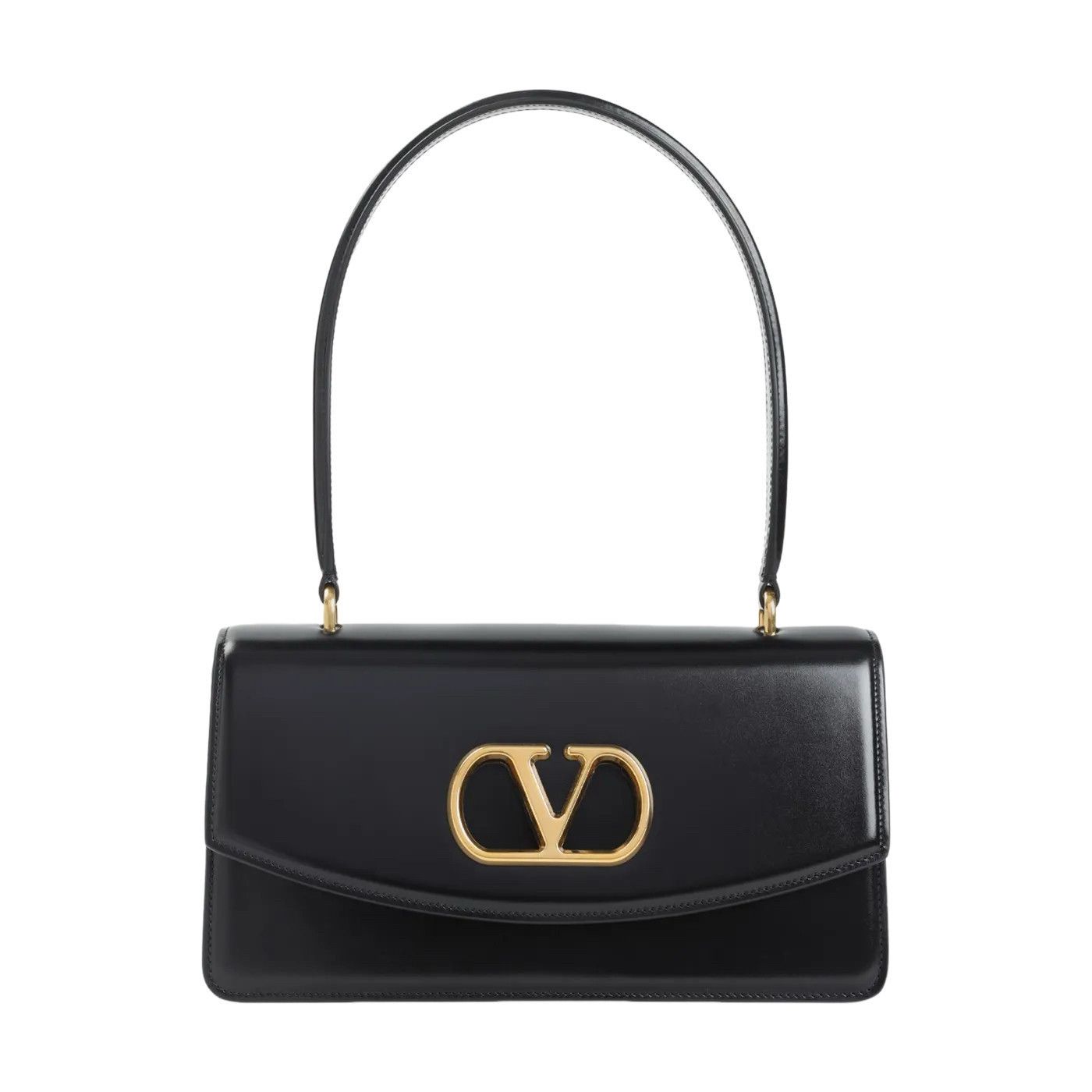 Valentino VALENTINO GARAVANI Vain Small Black Leather Top Handle Bag N Size ONE SIZE - 1 Thumbnail