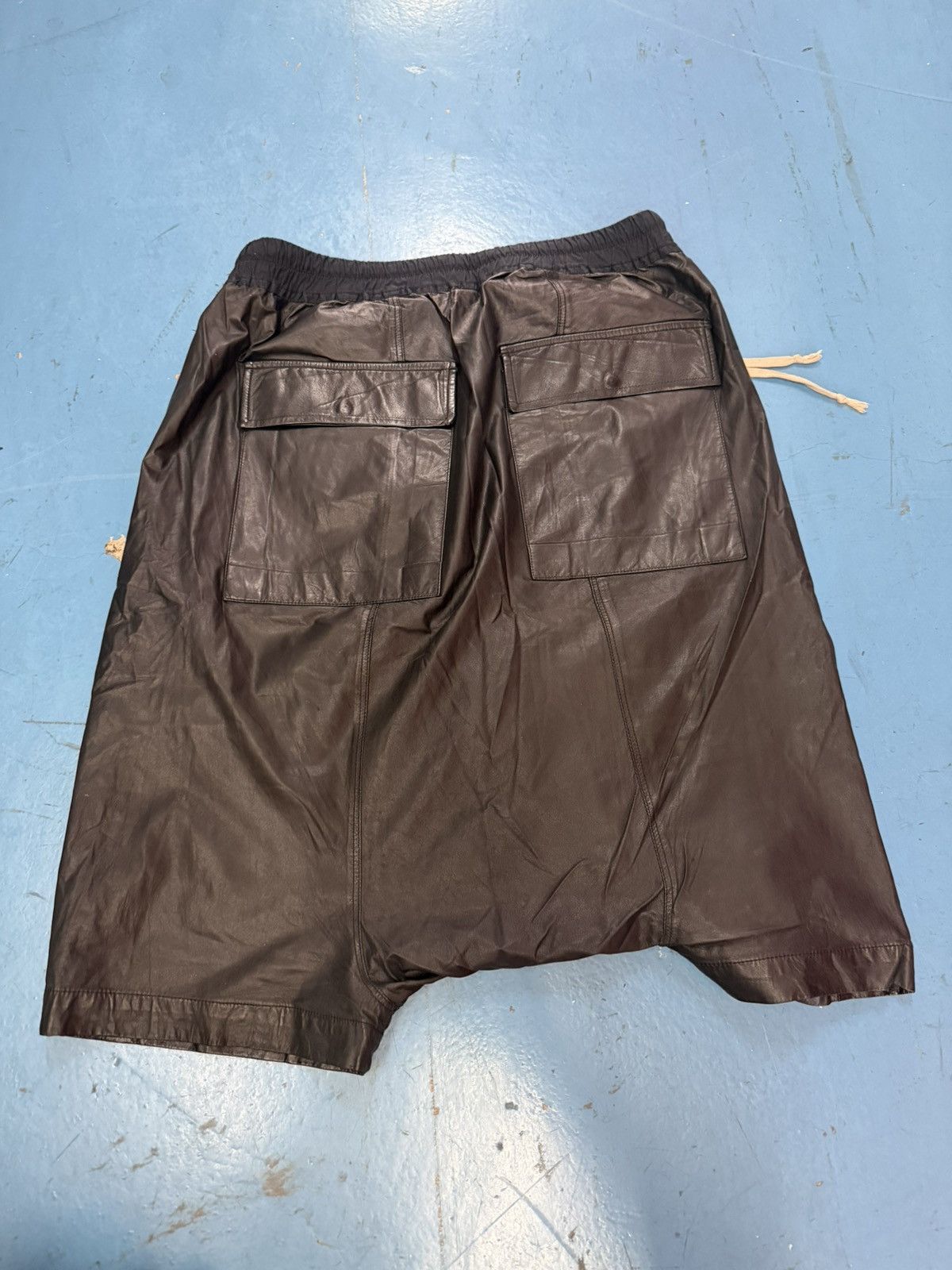 Rick Owens SS15 RICK OWENS KANGAROO LEATHER SHORTS Size US 34 / EU 50 - 2 Thumbnail