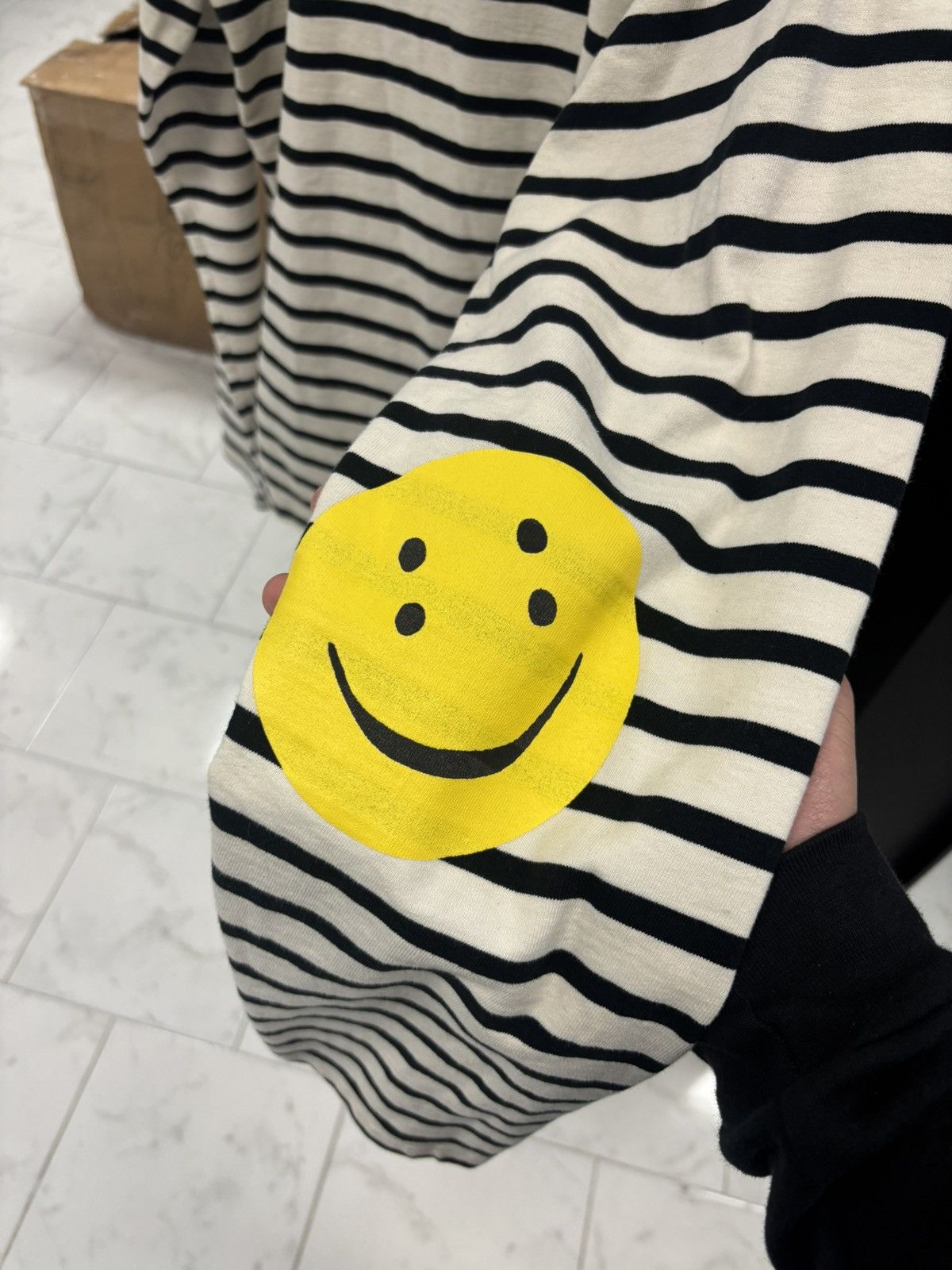 Kapital Kapital Stripe Smiley Face long sleeve tee Size US XL / EU 56 / 4 - 3 Thumbnail