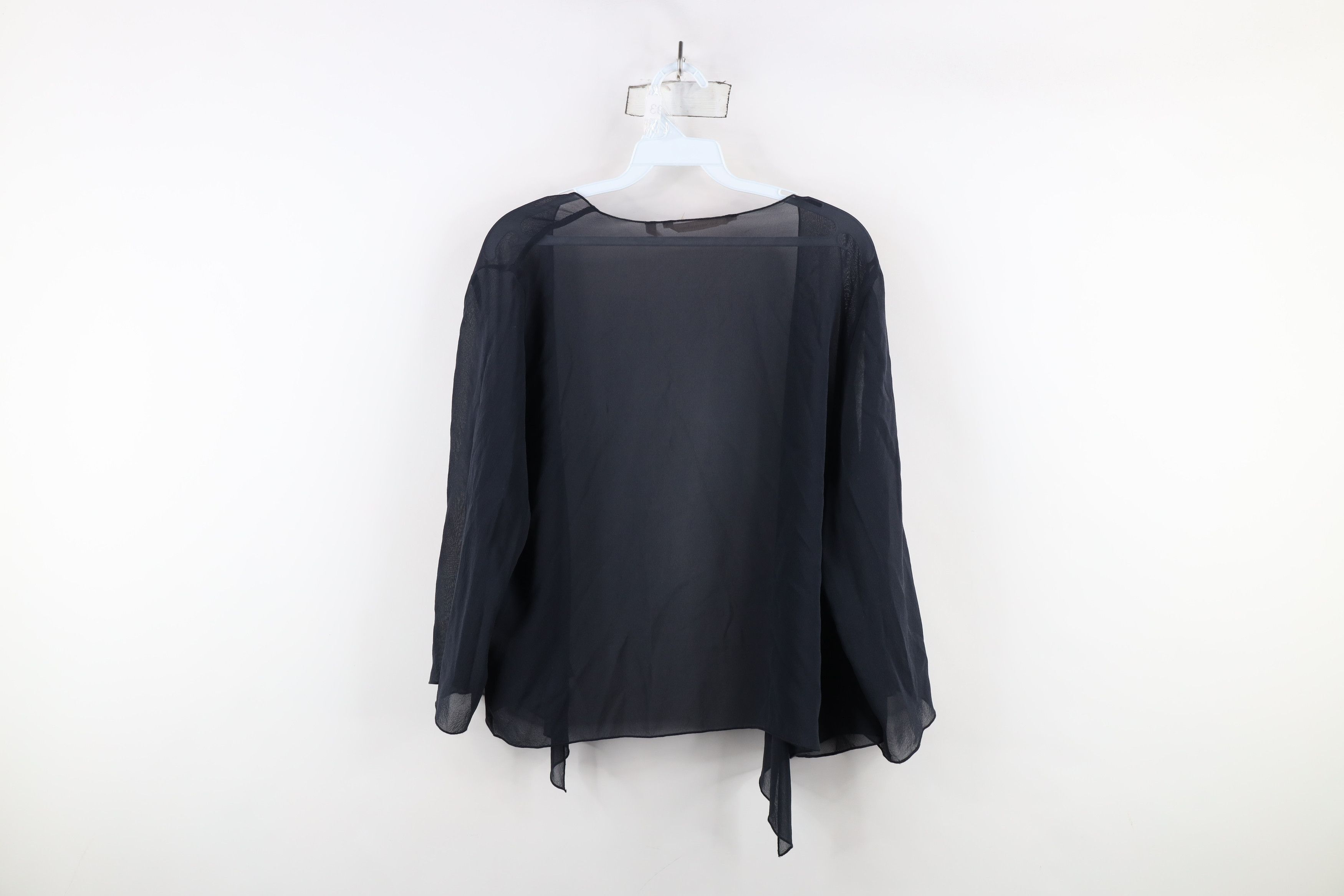Vintage Soft Surroundings Undercover Top Sheer Open Front Cardigan Size M / US 6-8 / IT 42-44 - 9 Thumbnail