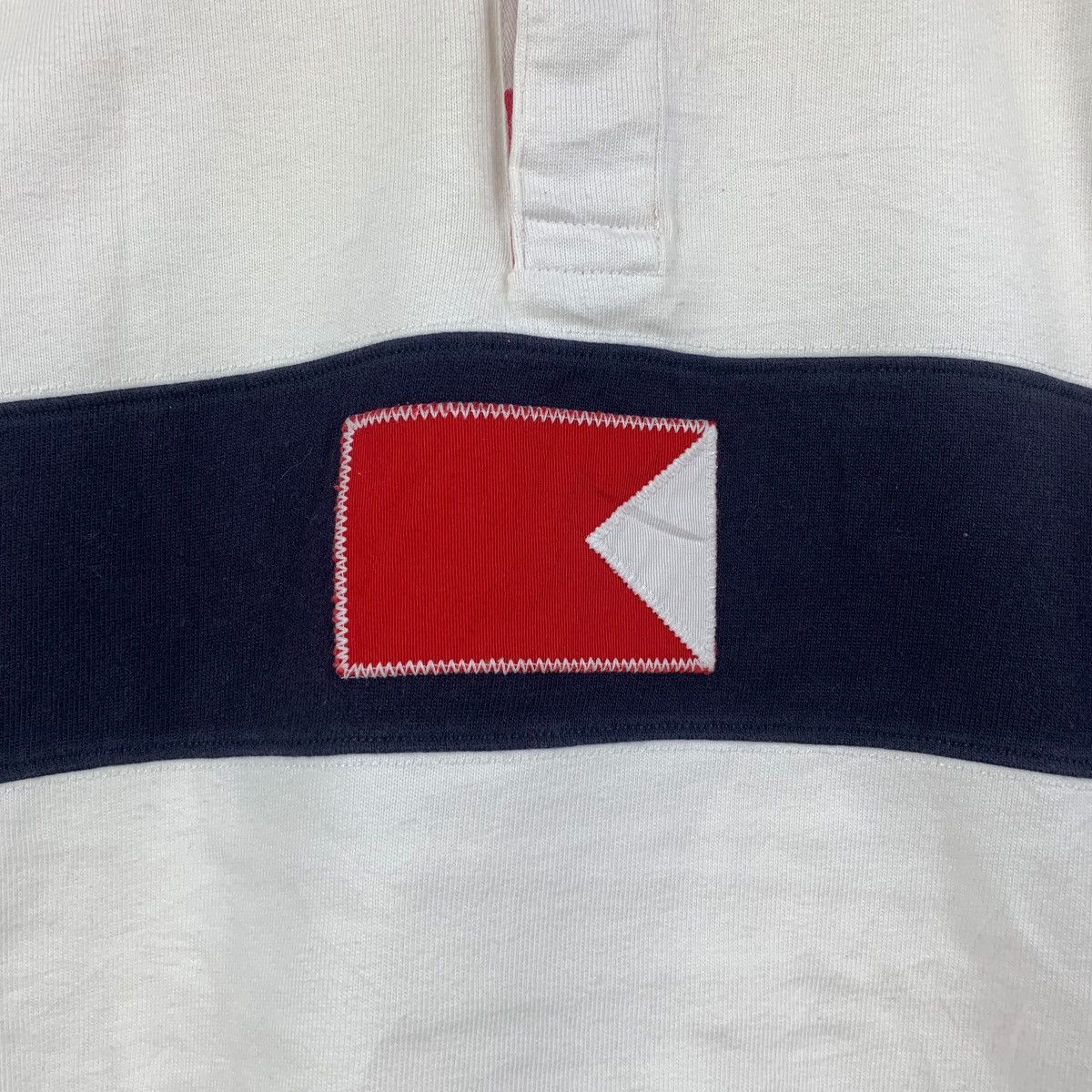 Tommy Hilfiger Vintage TOMMY HILFIGER SAILING GEAR Rugby Polo Tee Shirt Size US XL / EU 56 / 4 - 3 Thumbnail