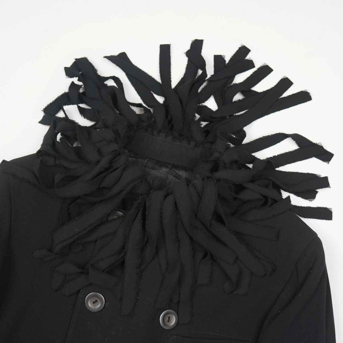 Jean Paul Gaultier Jean Paul Gaultier Wool Fringe Double Breasted Coat Jacket Size M / US 6-8 / IT 42-44 - 5 Thumbnail