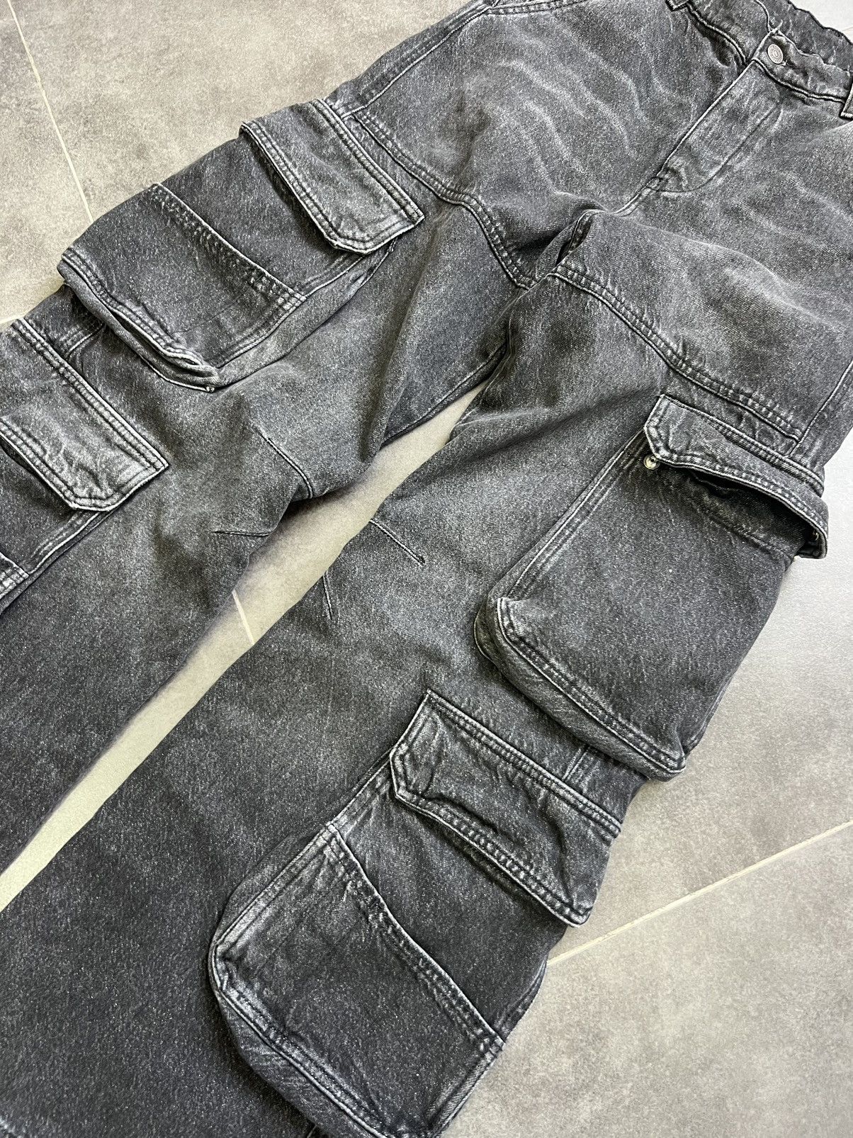Diesel Baggy cargo DIESEL Y2K jeans in washed grey Size 24" / US 00 / IT 34 - 7 Thumbnail