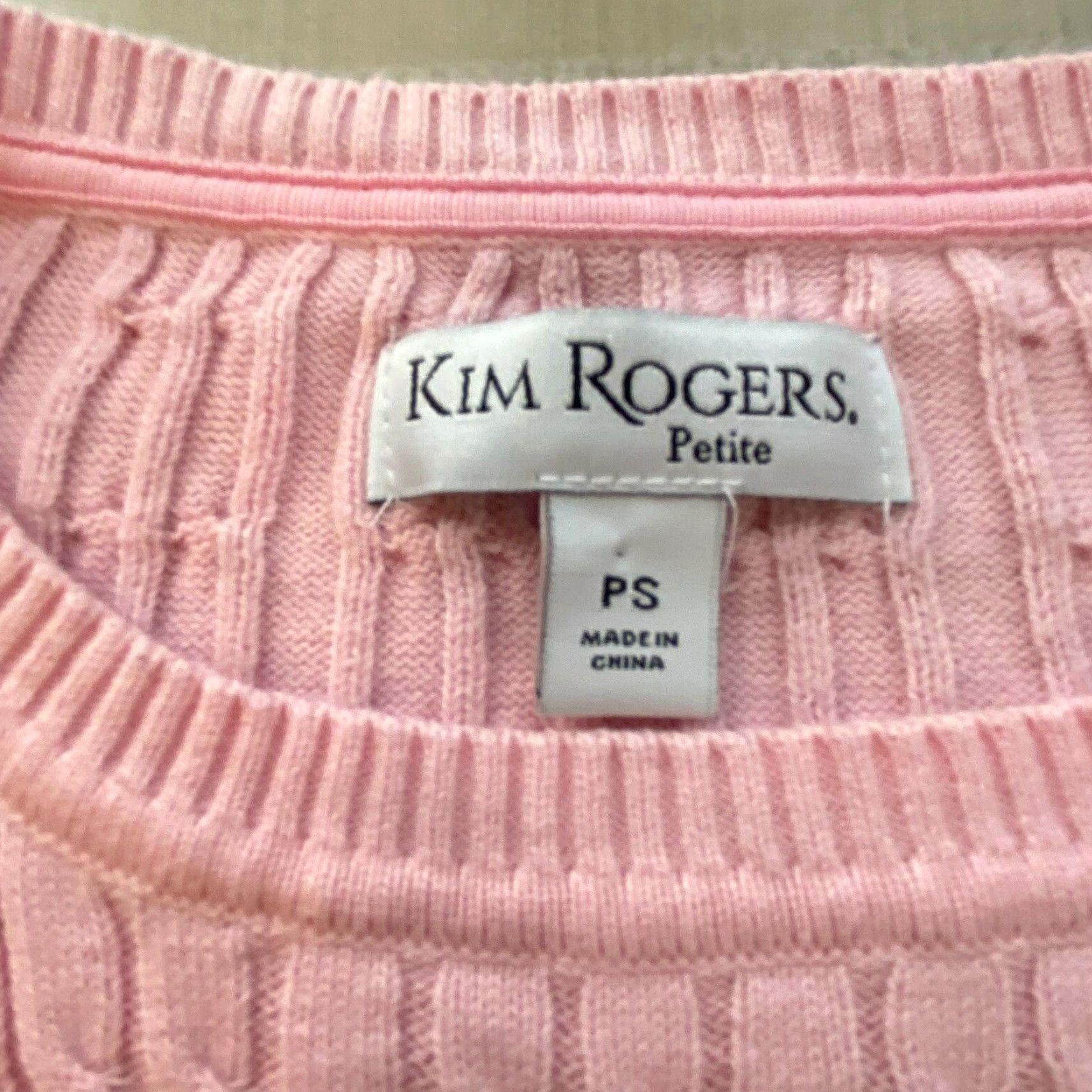 Pinko Kim Rogers Petite Women's Cable Knit Striped Sweater Small Multicolor Pullover Size S / US 4 / IT 40 - 3 Thumbnail