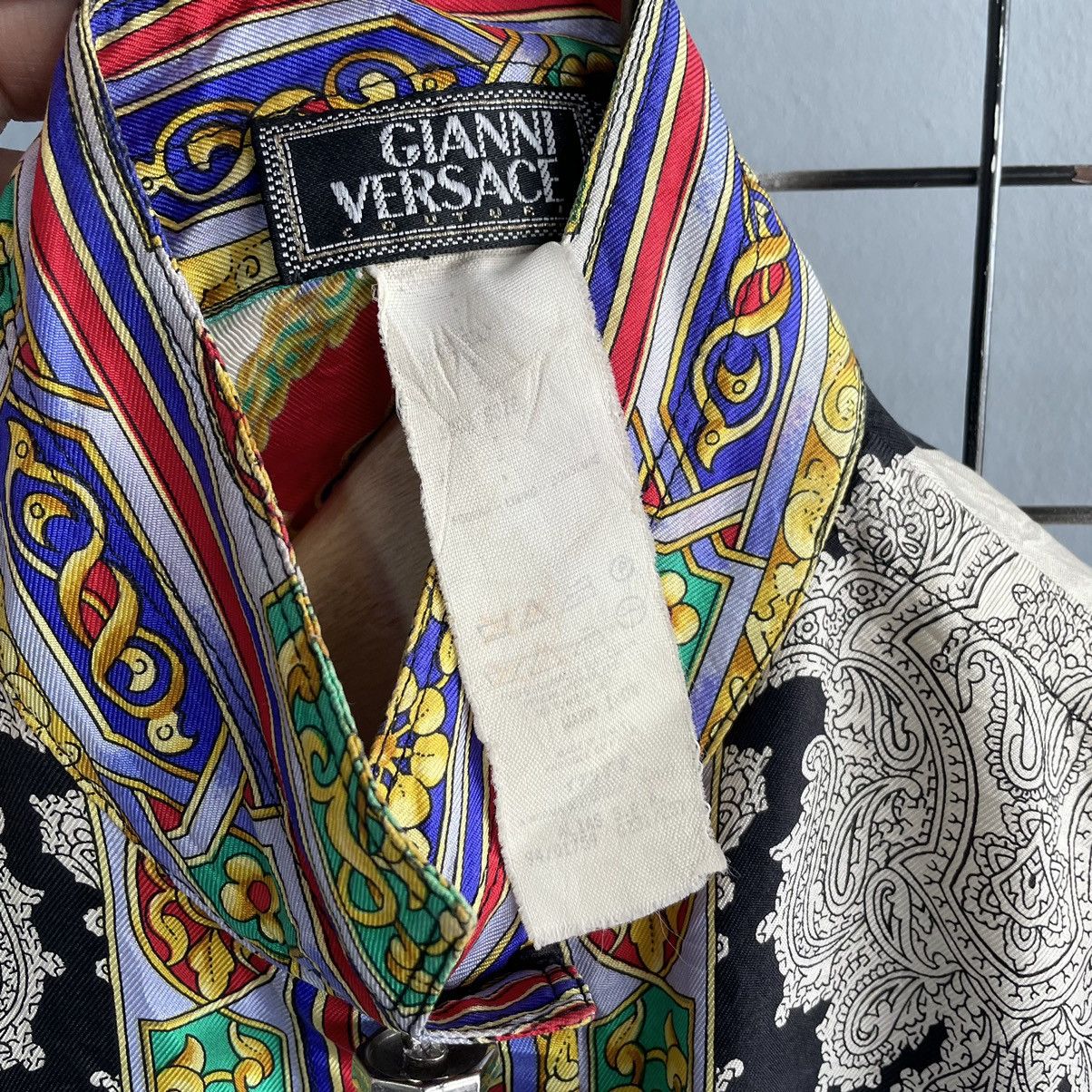 Versace Gianni VERSACE Women Silk Shirt Damask Print from FW 1994/95 Size M / US 6-8 / IT 42-44 - 5 Thumbnail