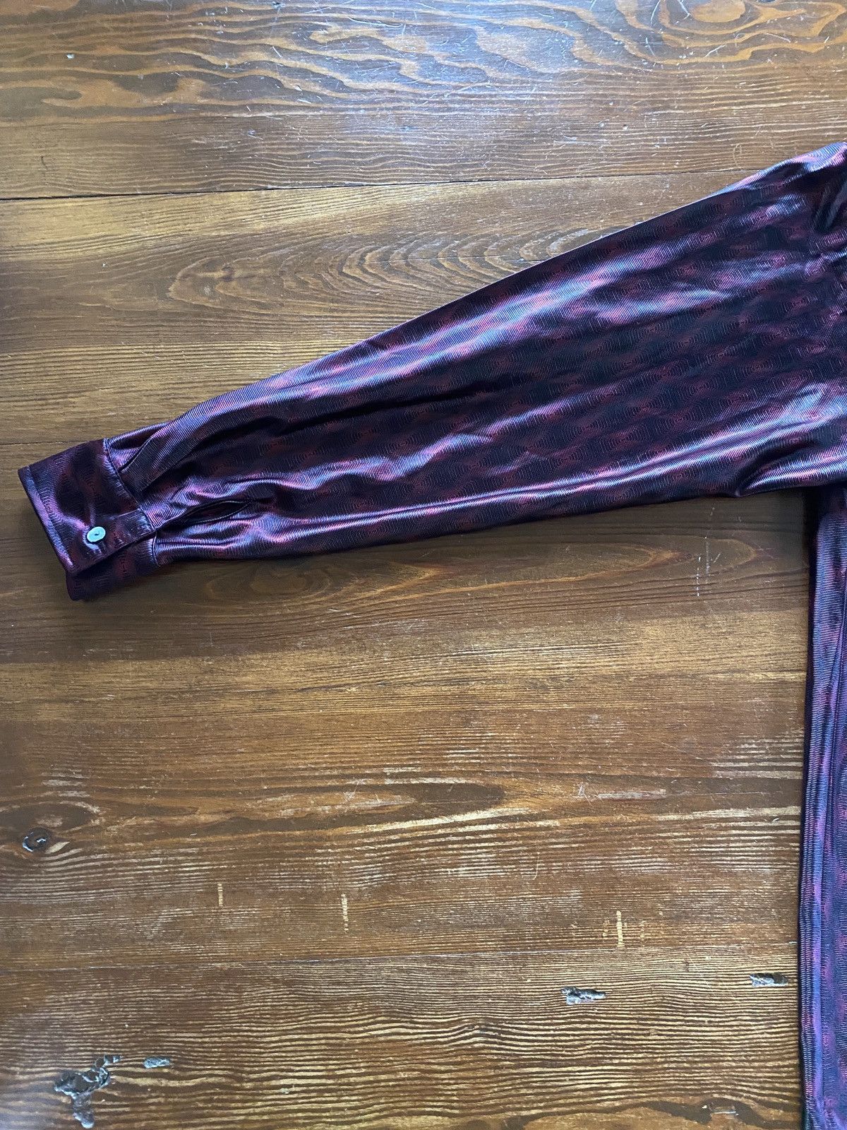 Vintage Vintage 90’s Street Culture Polyester Long Sleeve Button Up Size US L / EU 52-54 / 3 - 15 Thumbnail