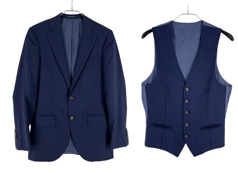 Suitsupply Lazio Wool Formal Blazer Waistcoat Suit EU:44; UK/US:34R Size 34R - 1 Thumbnail
