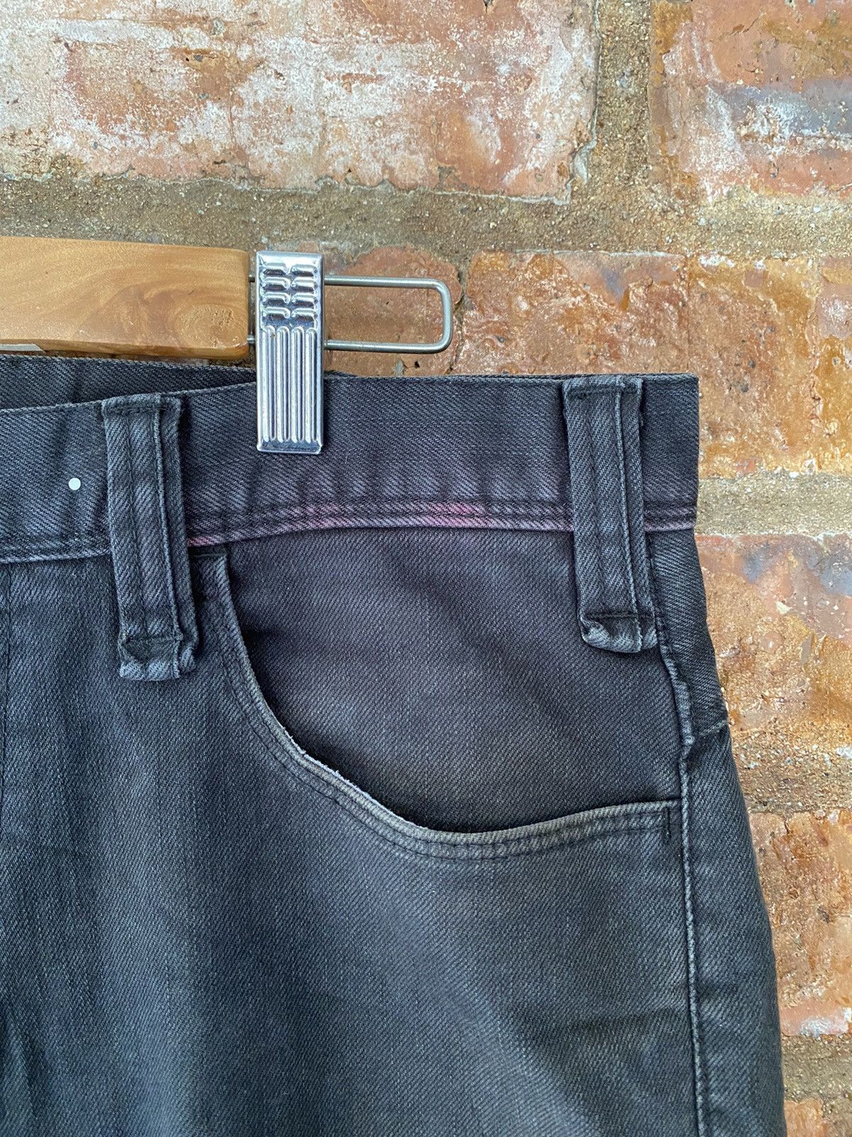 Japanese Brand × Lad Musician × Nonnative 2000s Nonactive black raw denim pants Size US 33 - 8 Thumbnail