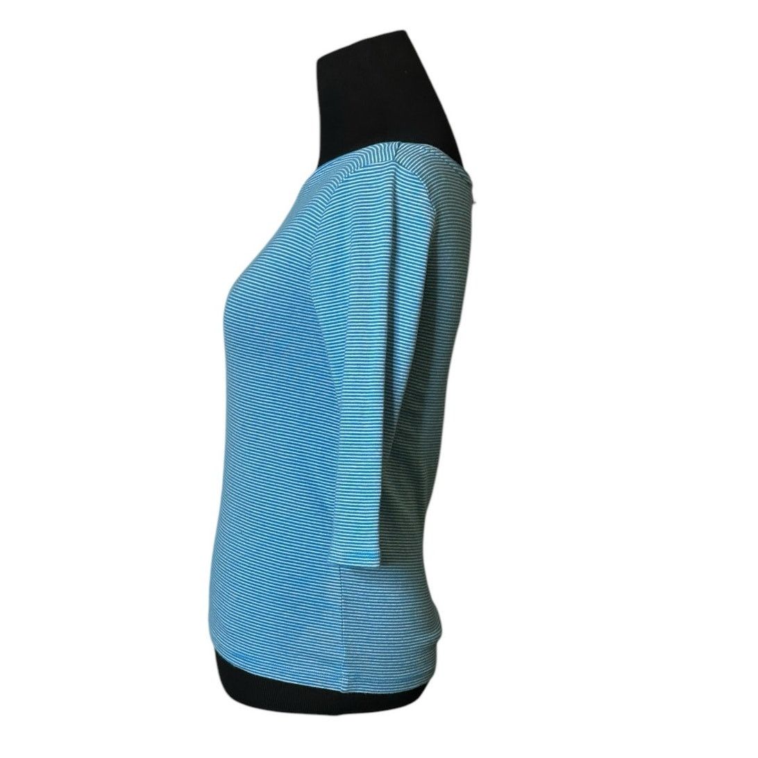 Ann Taylor ANN TAYLOR blue white stripes 3/4 sleeves top size SP Size S / US 4 / IT 40 - 7 Thumbnail