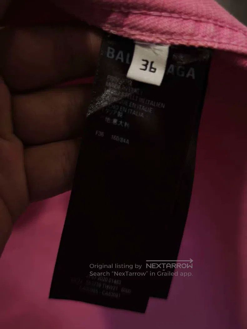 Balenciaga Balenciaga Pink denim jacket Size XS / US 0-2 / IT 36-38 - 6 Thumbnail