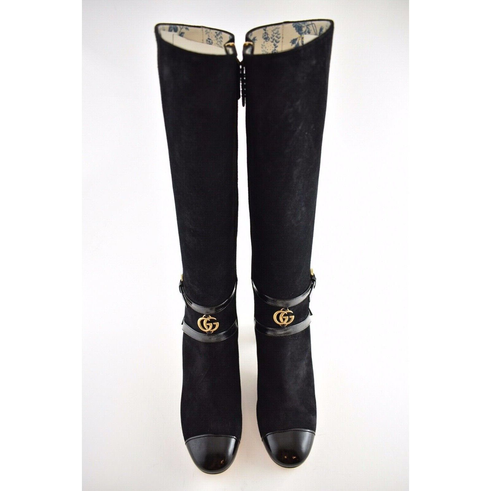 Gucci Gucci Geraldine 55 Black Suede Patent GG Gold Logo Low Size US 5 / IT 35 - 7 Thumbnail