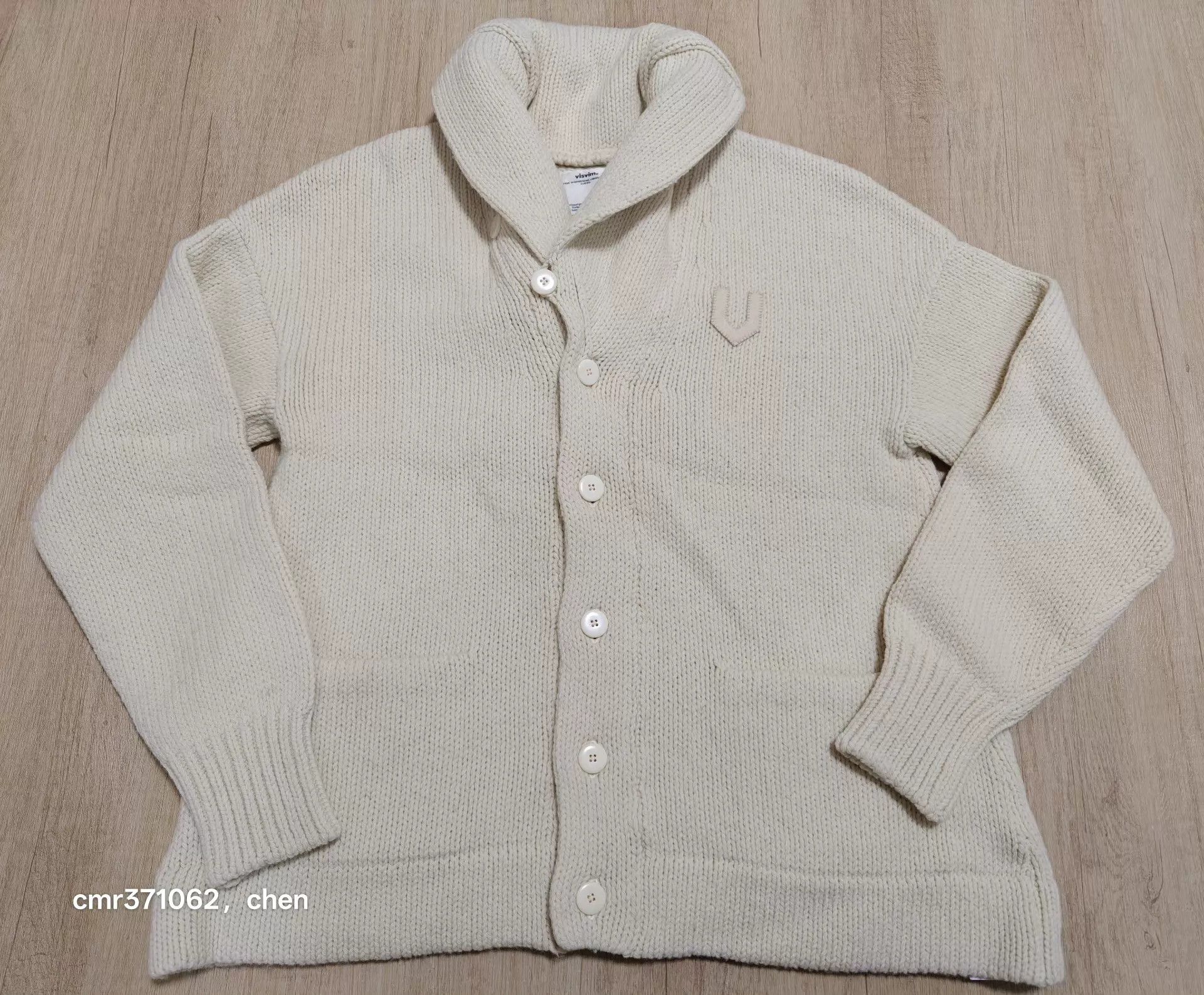 Visvim visvim 19AW Cowichan Knit Ivory2 2 Buffalo Buttons Size US M / EU 48-50 / 2 - 1 Thumbnail