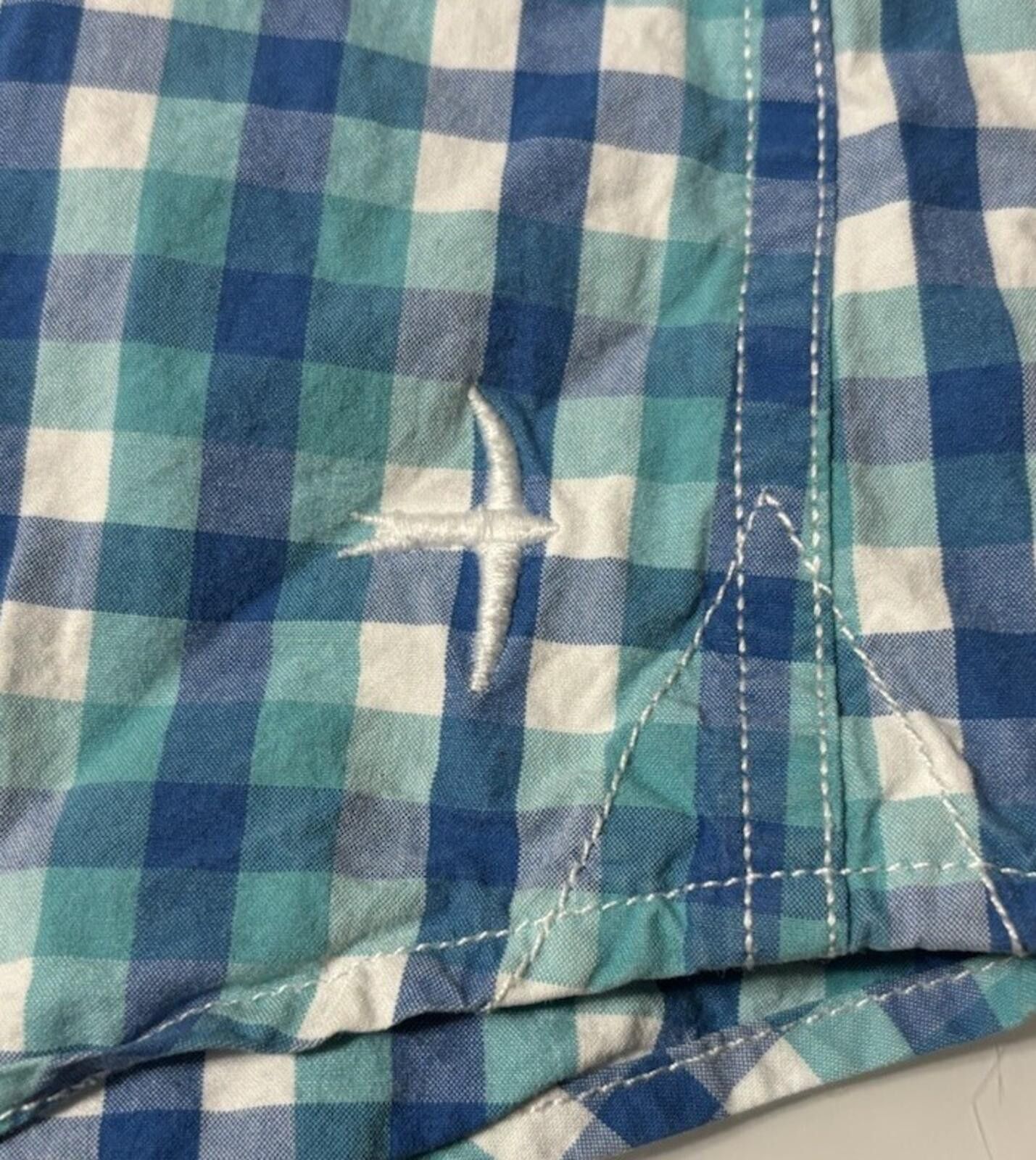 Relwen Relwen Shirt Men's Small Long Sleeve Button Down Plaid Blue Size US S / EU 44-46 / 1 - 6 Thumbnail