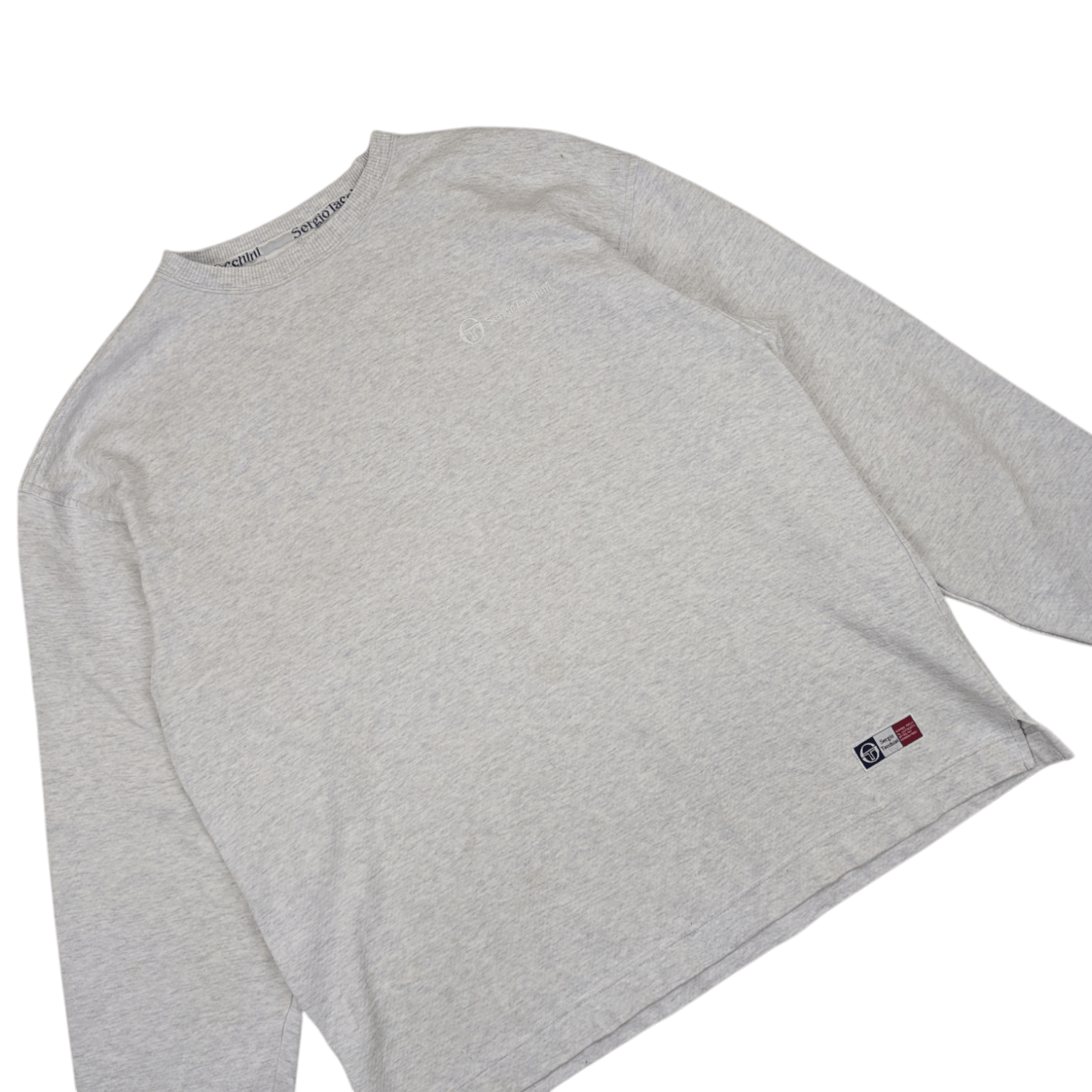 Sergio Tacchini × Vintage 2000's SERGIO TACCHINI Small Embroidery Logo Sweatshirt Size US L / EU 52-54 / 3 - 4 Thumbnail