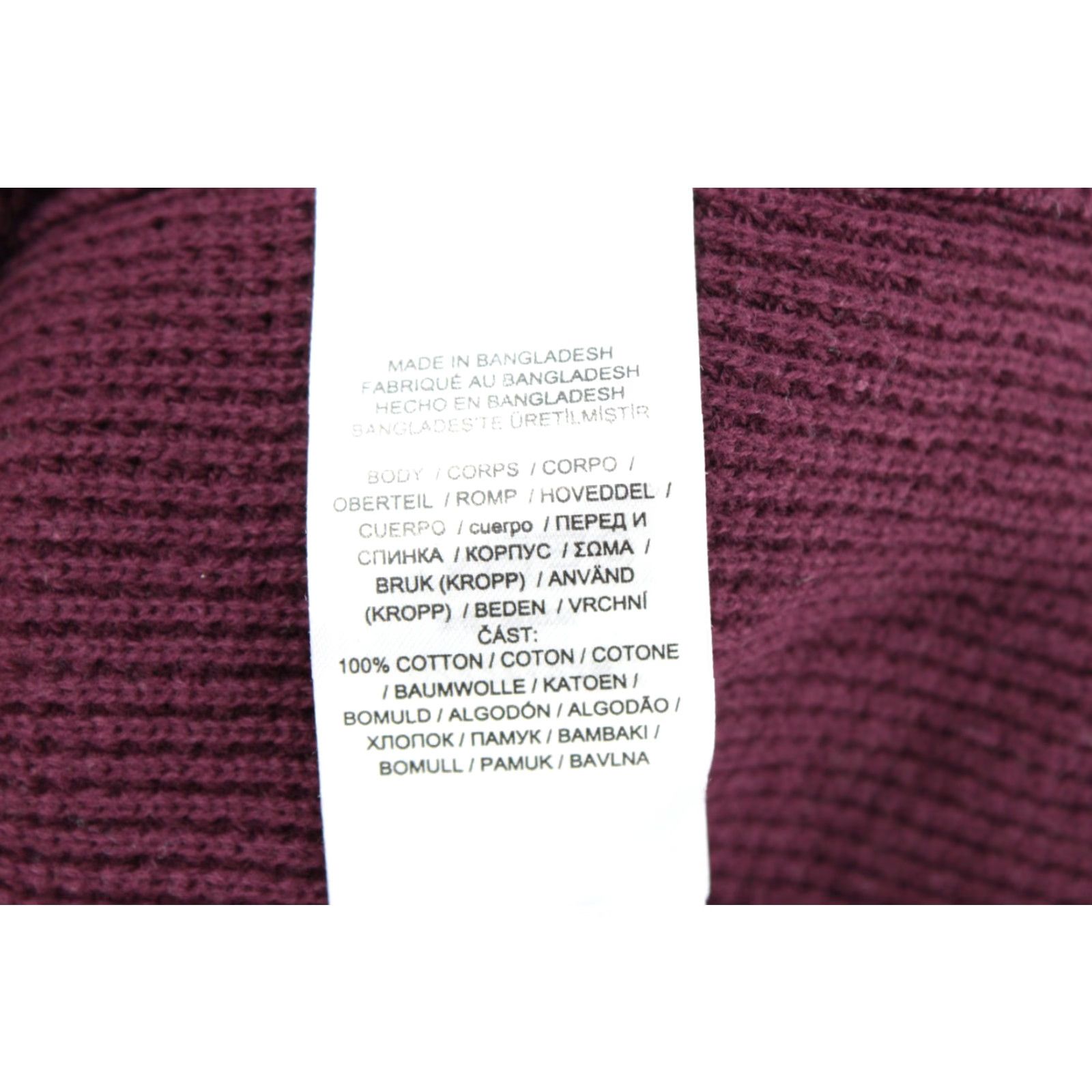 Ralph Lauren Lauren Ralph Lauren Hoodie Women's Waffle Knit Medium Burgandy Drawstring Hood Size M / US 6-8 / IT 42-44 - 4 Thumbnail