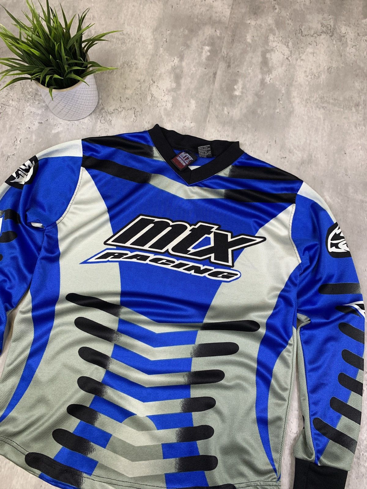 Vintage Motor Cross Racing Shirt All Over Print Size US S / EU 44-46 / 1 - 2 Thumbnail