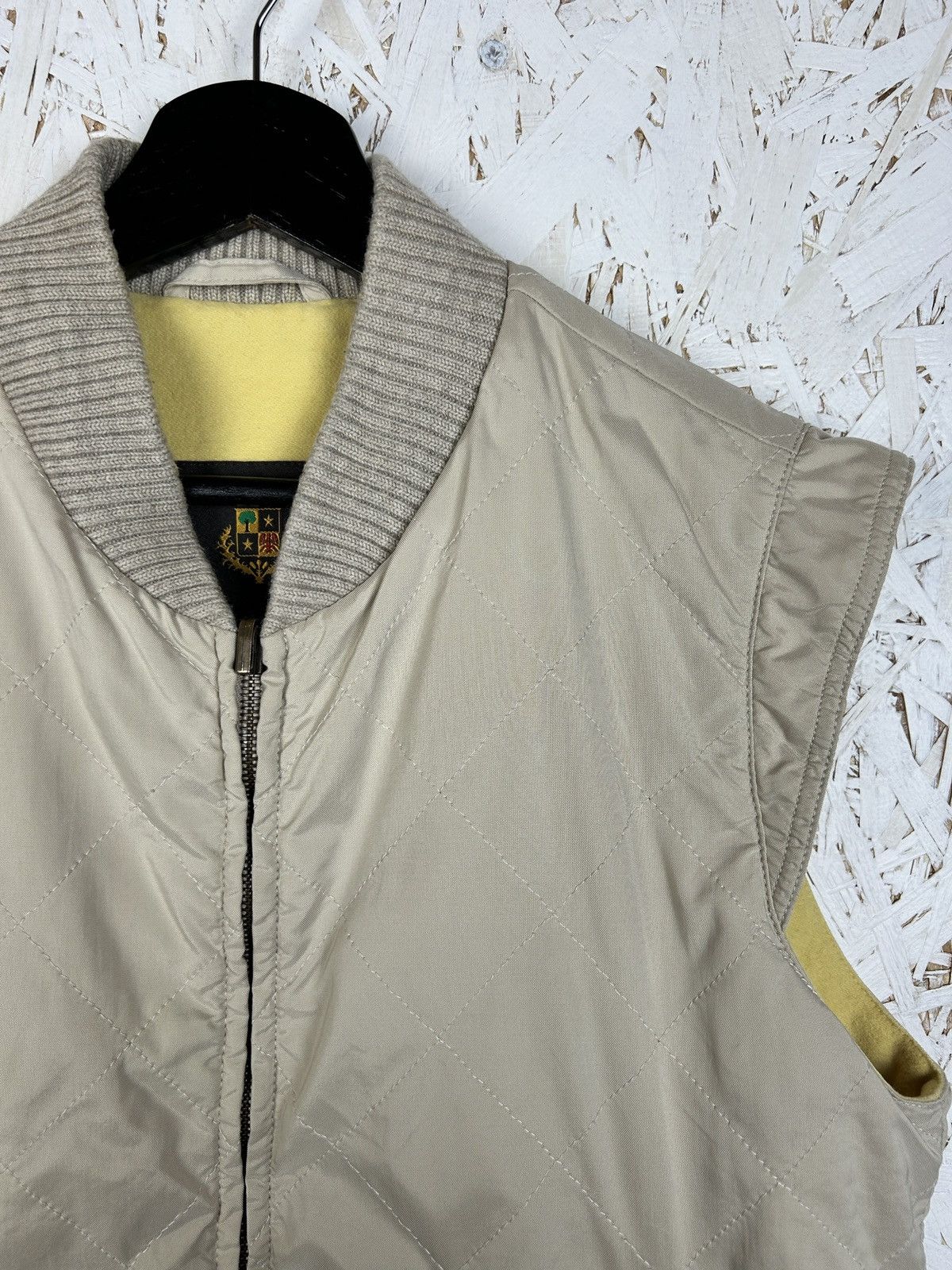 Loro Piana Vintage Loro Piana Quilted Horsey Vest In Beige S Size US S / EU 44-46 / 1 - 2 Thumbnail