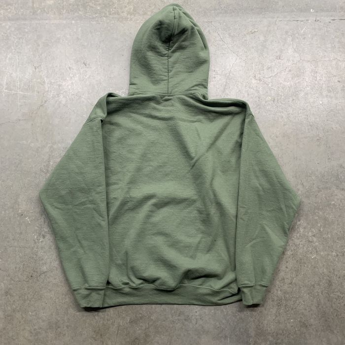 Vintage VINTAGE Y2K MOSS GREEN ESSENTIAL EARTH TONE BLANK HOODIE | Grailed