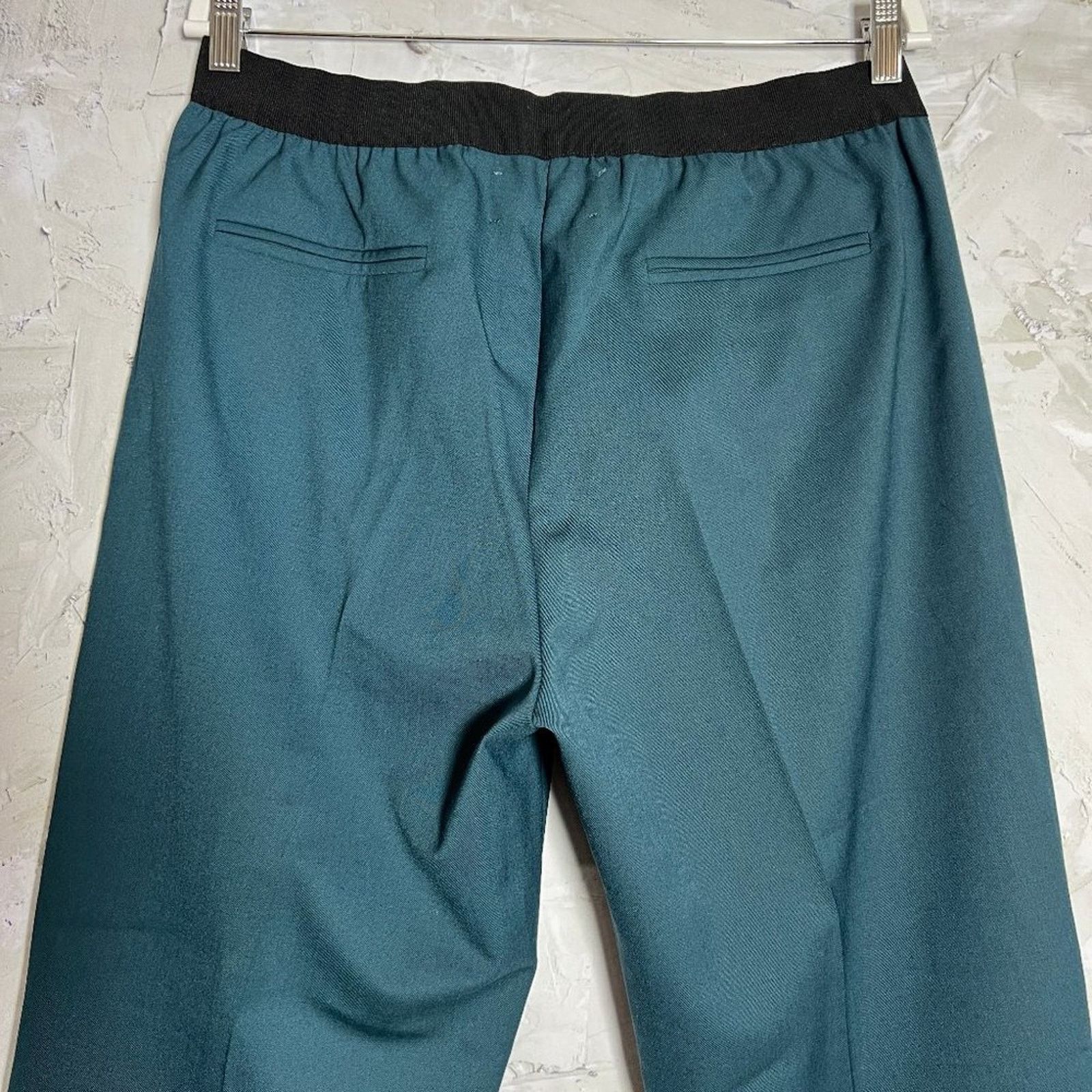 Other Jucca 365 Cigarette Pants Teal High Rise Ankle Crop Size L Size 31" - 9 Thumbnail