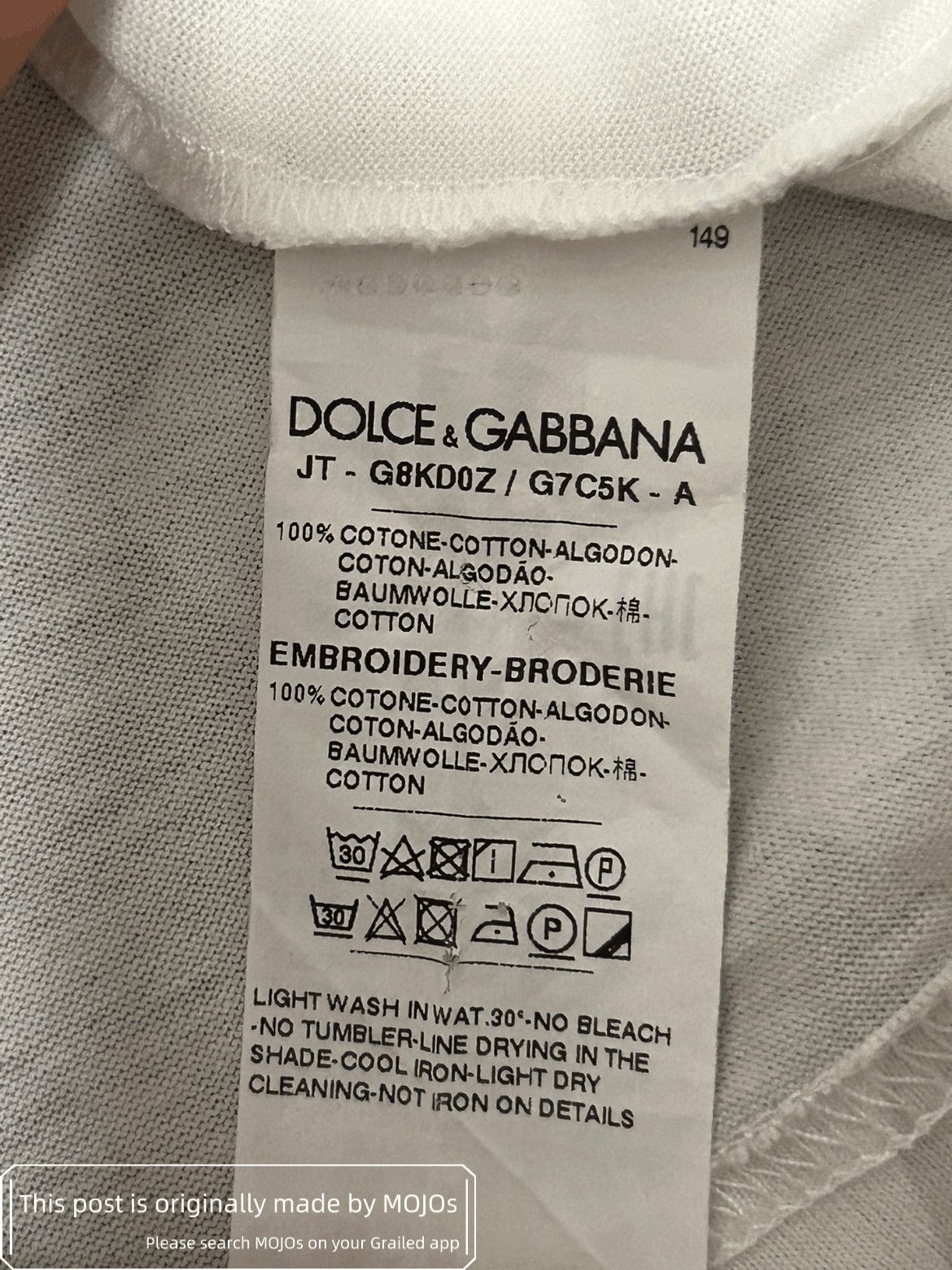 Dolce & Gabbana Sz 50 Dolce & Gabbana White Camo Tee Size US M / EU 48-50 / 2 - 7 Thumbnail