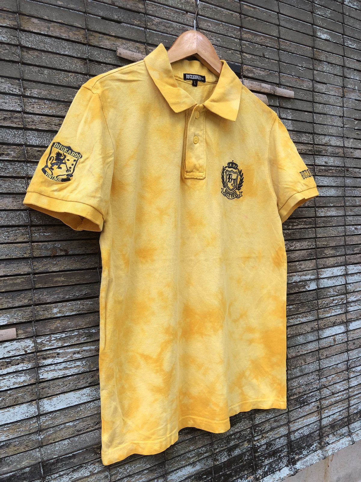 Japanese Brand × Polo Ralph Lauren × Vintage Vintage Japanese Brands Tye Dye Buckaroo Polo Tee Size US L / EU 52-54 / 3 - 2 Thumbnail