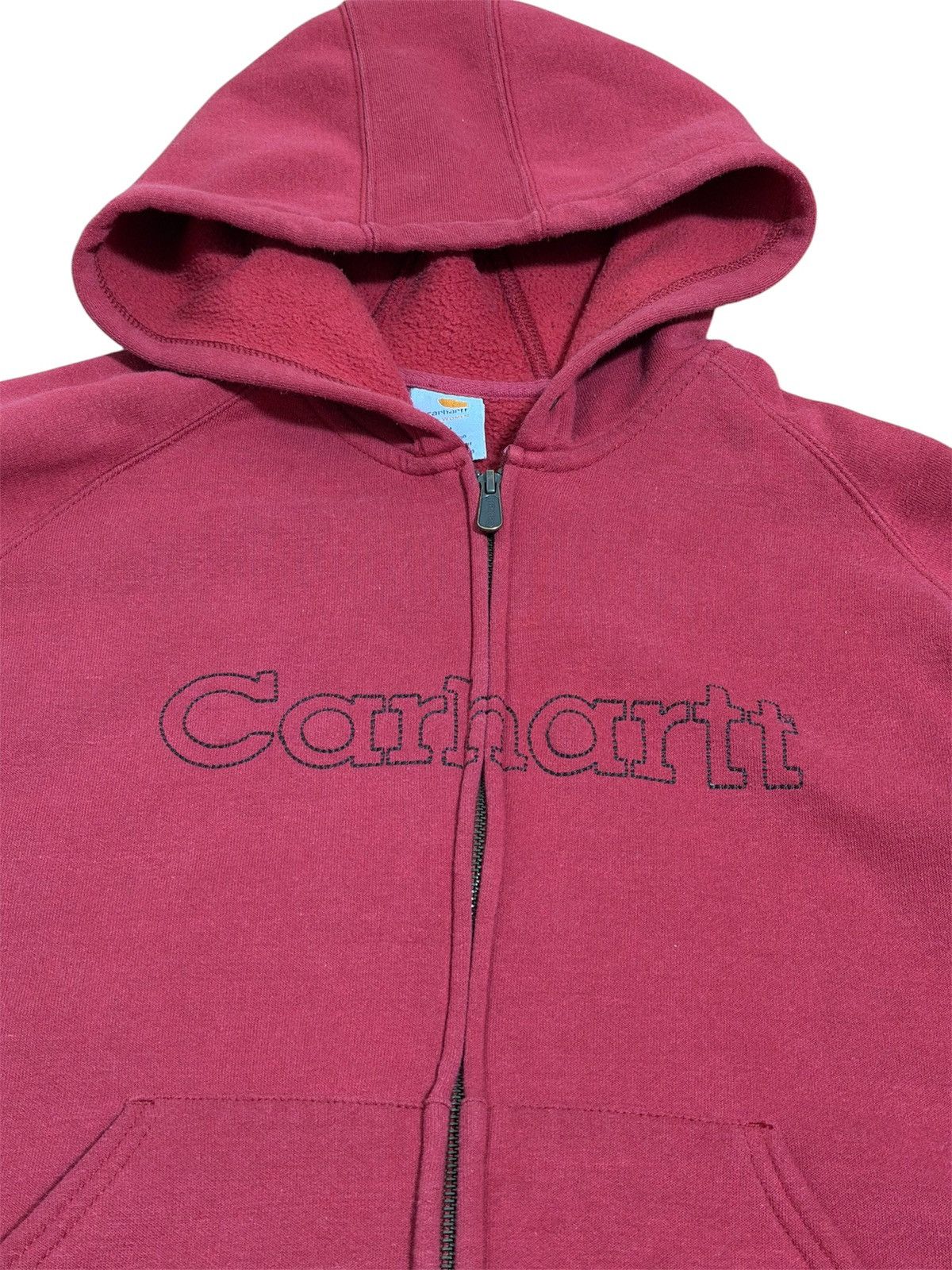 Carhartt 🔥Vintage Carhartt Logo Zip Hoodie/Carhartt Zip Fleece Hoodie Size US L / EU 52-54 / 3 - 4 Thumbnail