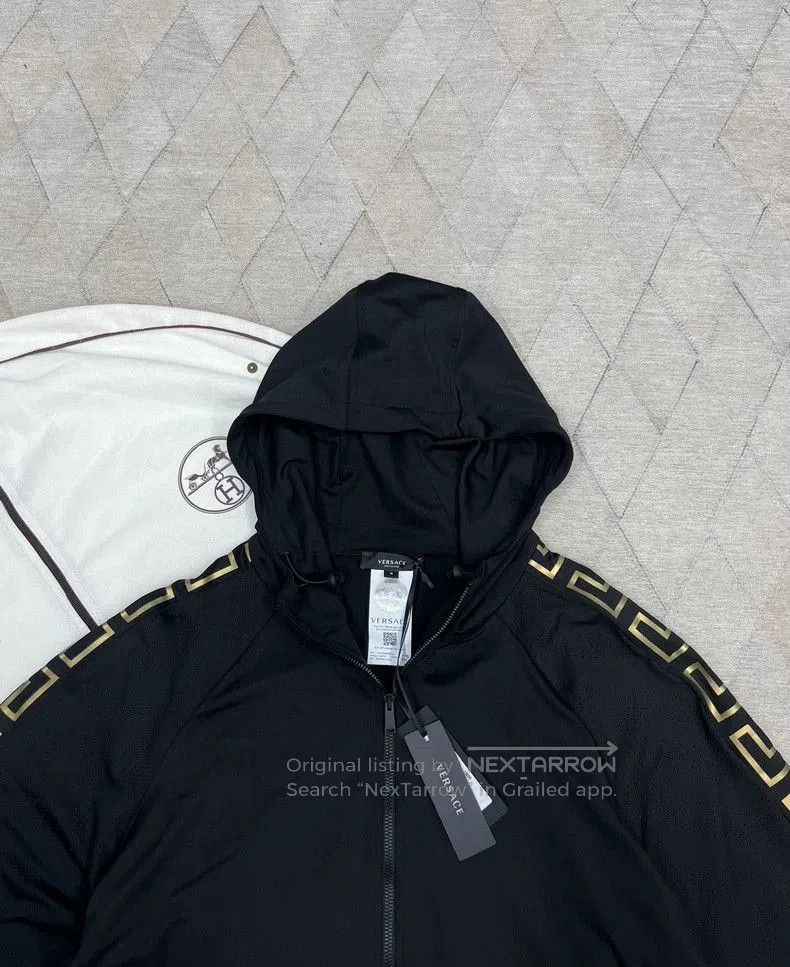 Versace Versace Gold Trim Baroque Hooded Jacket. Size US L / EU 52-54 / 3 - 2 Thumbnail