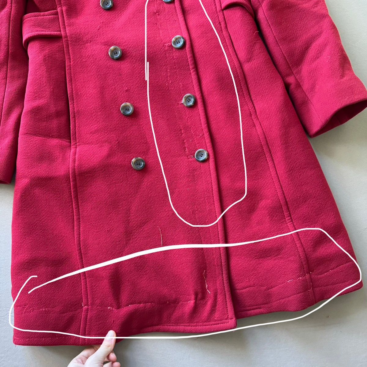 J.Crew Y2k J.Crew Double Breasted Wool Pea Coat Size S / US 4 / IT 40 - 3 Thumbnail