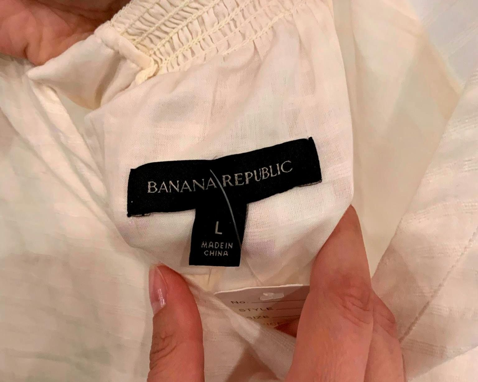 Banana Republic Banana Republic Women's Lightweight Tunic Dress - Size L Size L / US 10 / IT 46 - 3 Thumbnail