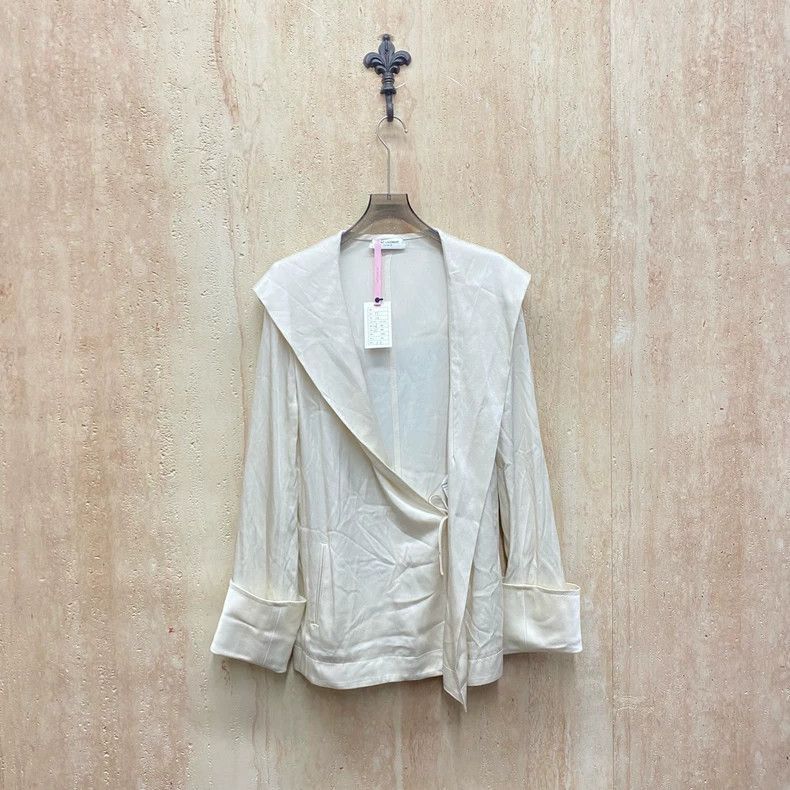 Saint Laurent Beige Hooded Trench Coat-