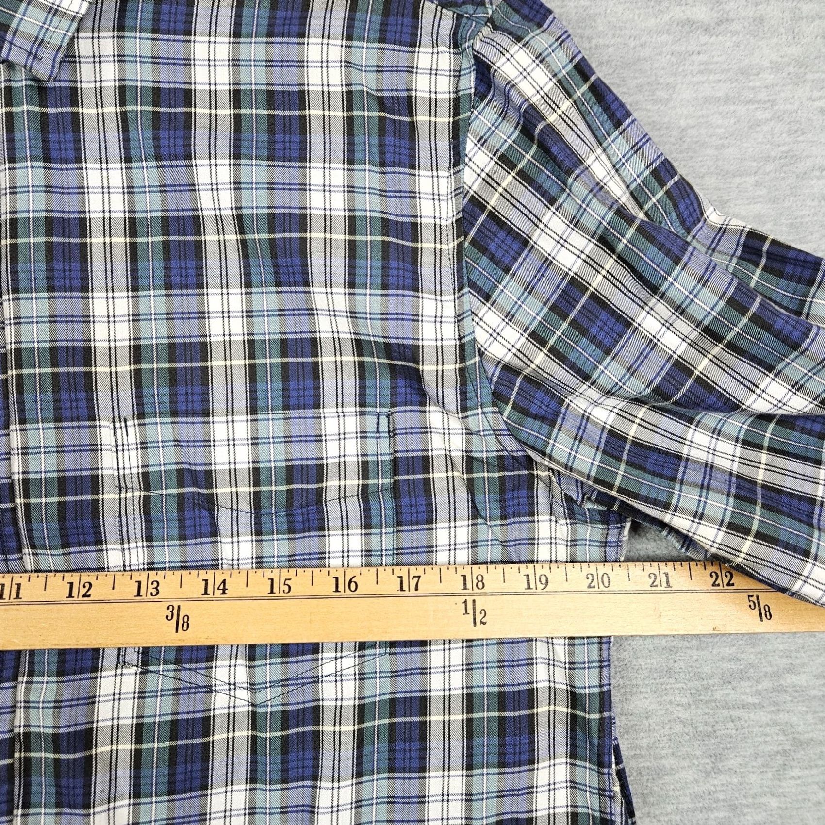 Rails Rails Button-Up Shirt Men’s Long Sleeve Blue Plaid Check Lightweight Size M Color Multicolor Cotton Casual All Seasons Regular Fit Size US M / EU 48-50 / 2 - 3 Thumbnail