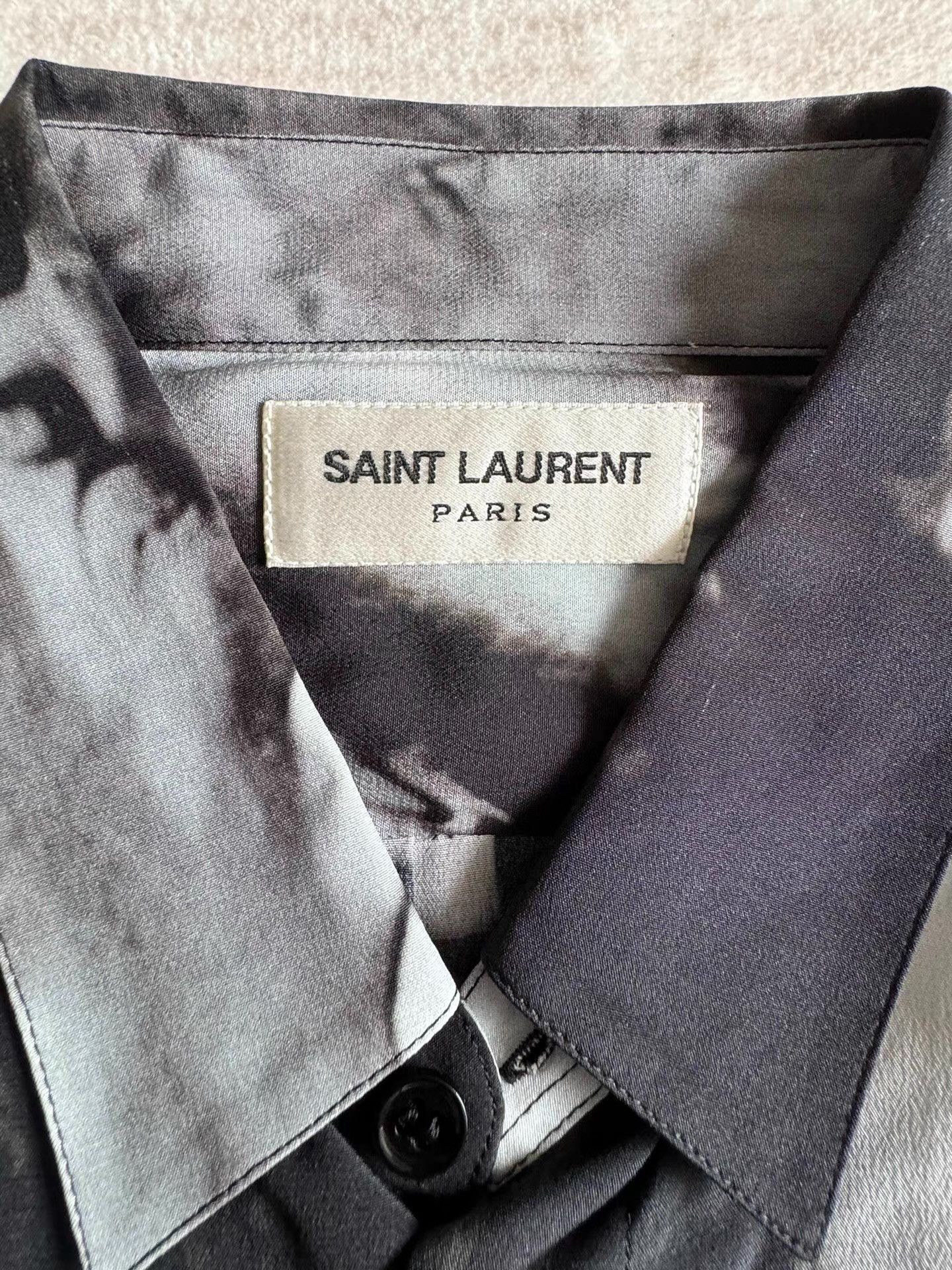 Saint Laurent Paris Saint Laurent men's gradient print shirt Ｑ23 Size US M / EU 48-50 / 2 - 3 Thumbnail