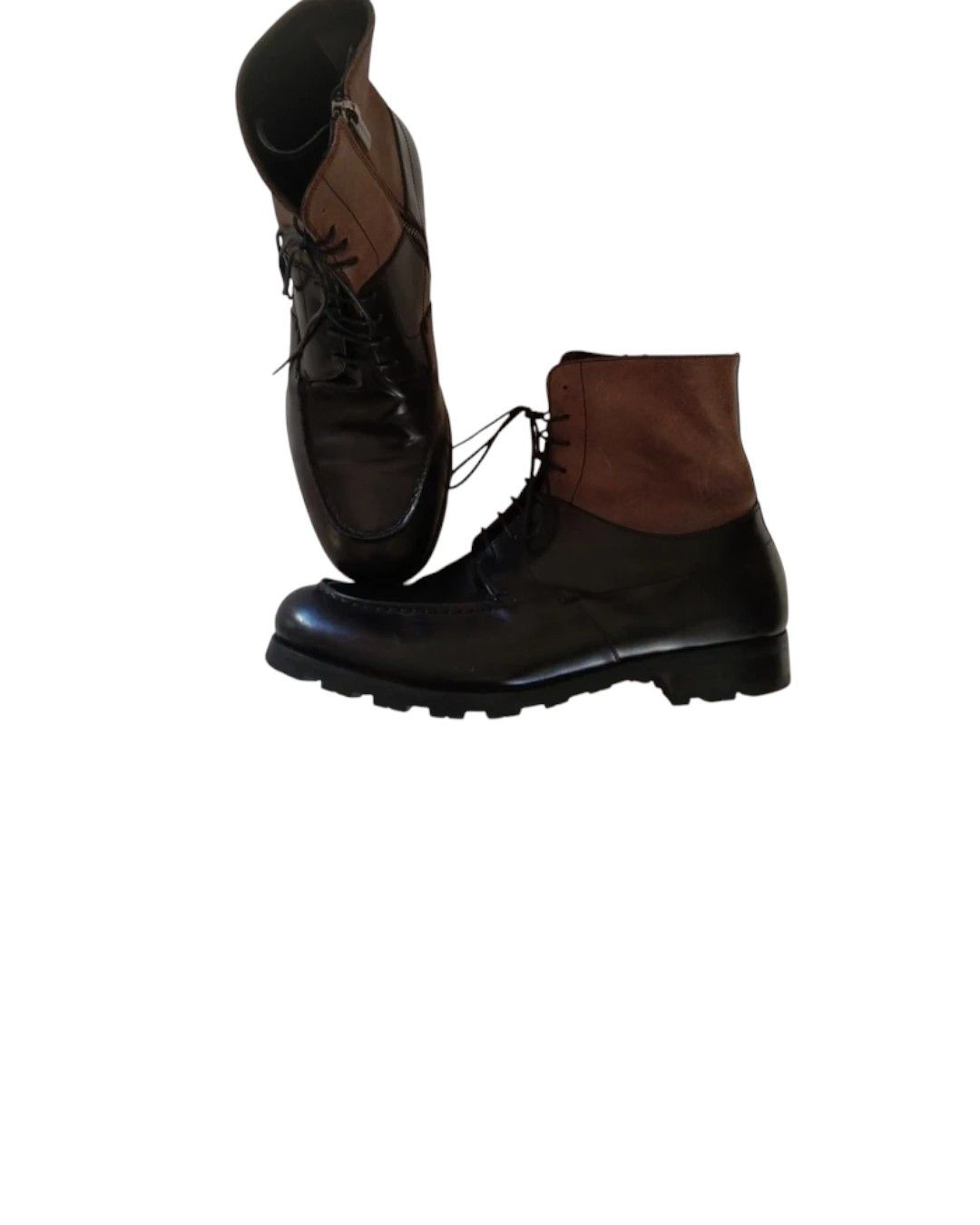 Giorgio Armani GIRGIO ARMANI LEATHER COMBAT BOOTS Size US 10 / EU 43 - 5 Thumbnail