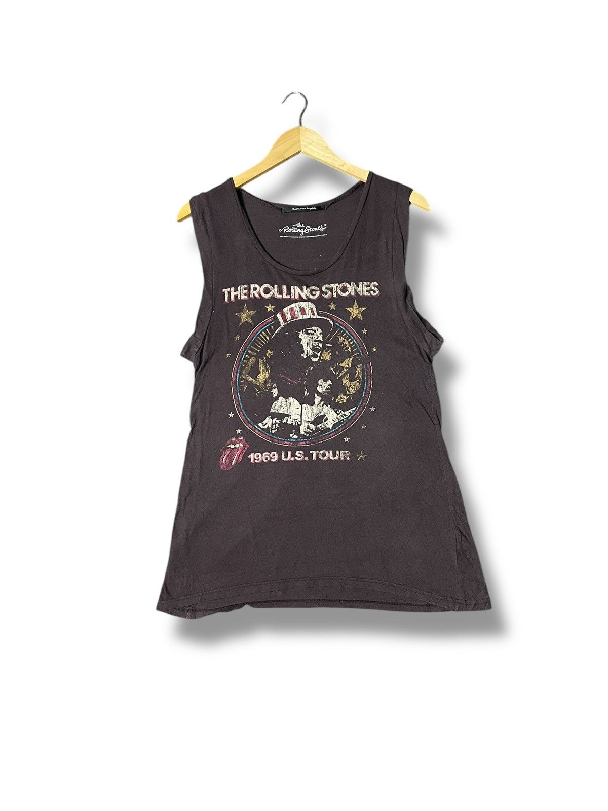 Band Tees × The Rolling Stones × Vintage The Rolling Stones Sleeveless Rock Shirt (42) Size US XS / EU 42 / 0 - 1 Thumbnail