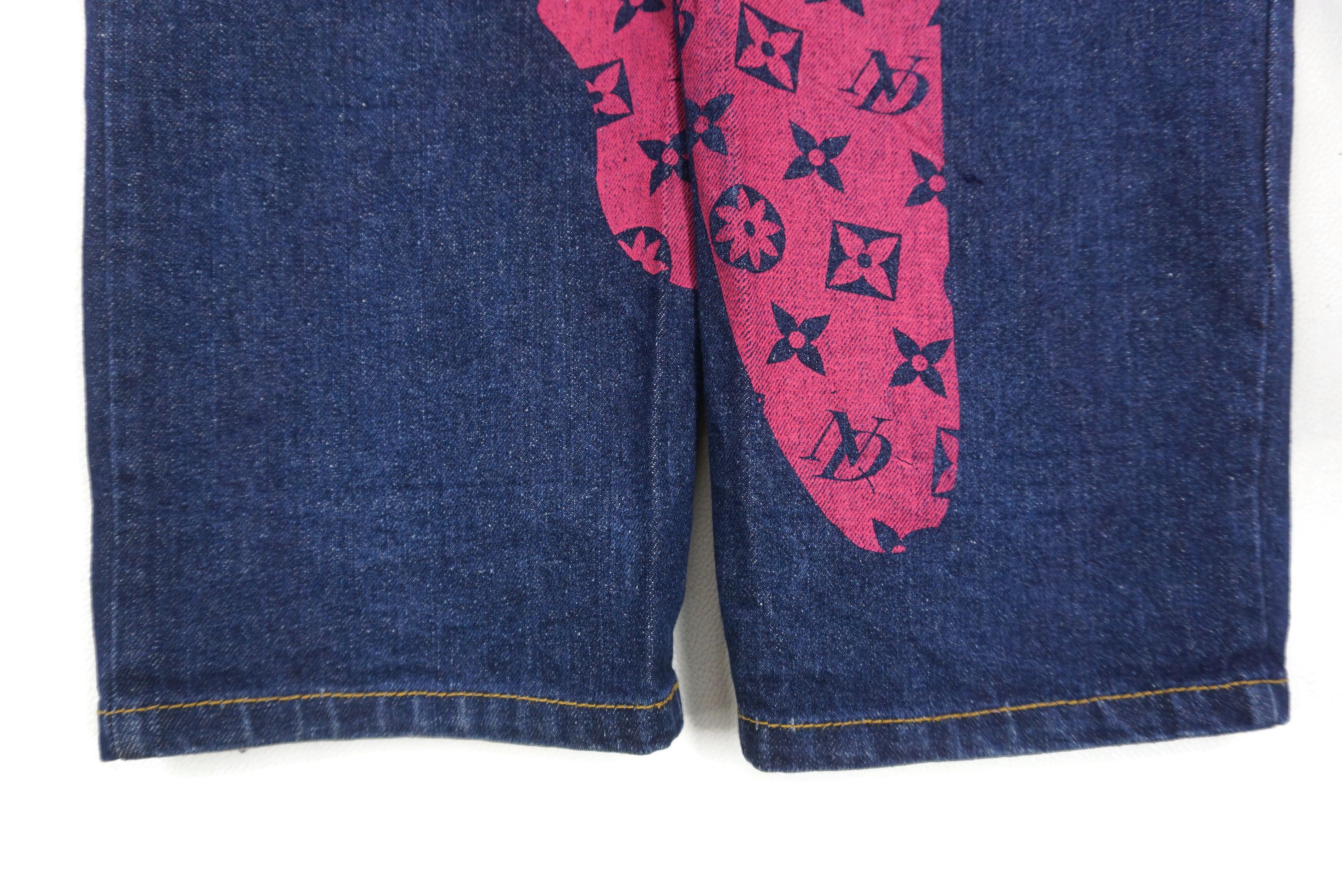 Japanese Brand NOUGHTIES Jeans W33xL31 Hip Hop Skates Mocking Evisu Denim Size US 32 / EU 48 - 9 Thumbnail