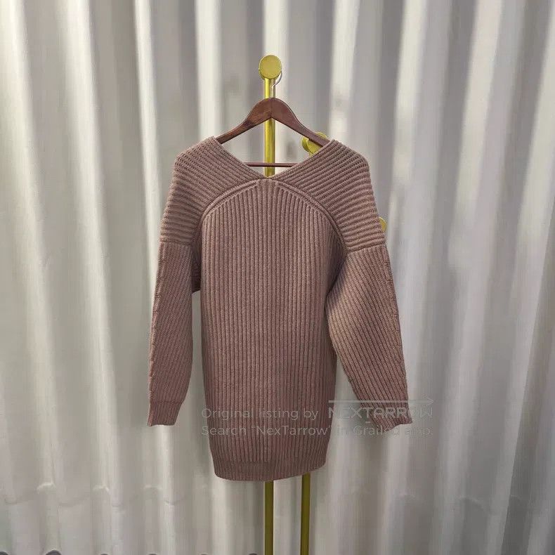 Acne Studios Acne Studios Brown Long Cardigan with Thick Hemp Thread Size XXS / US 00 / IT 34 - 2 Thumbnail