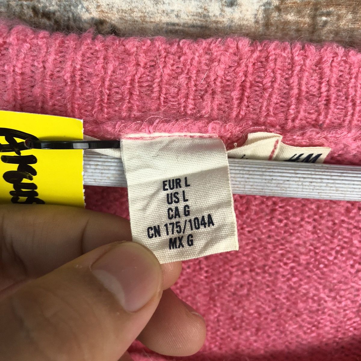 Homespun Knitwear × Japanese Brand H&M Pink Knitwear #A1845 Size L / US 10 / IT 46 - 11 Thumbnail