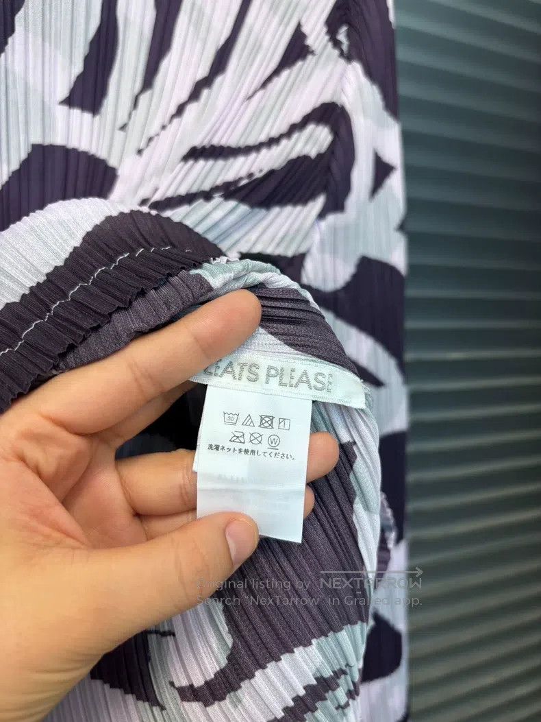Issey Miyake Issey Miyake Light Purple Long Sleeve Top Size L / US 10 / IT 46 - 3 Thumbnail