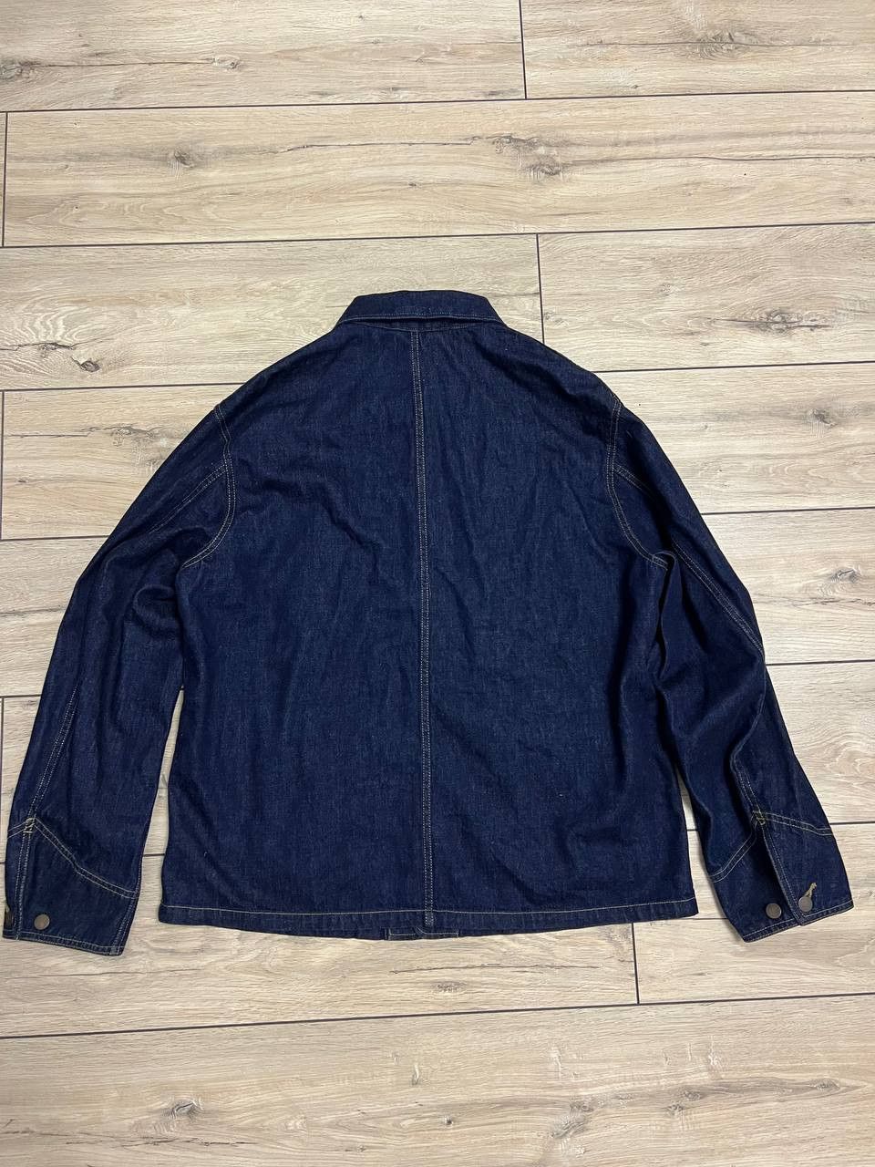 Uniqlo Uniqlo U Denim Work Wear Jacket Shirt sz L Front Pockets Size US L / EU 52-54 / 3 - 4 Thumbnail